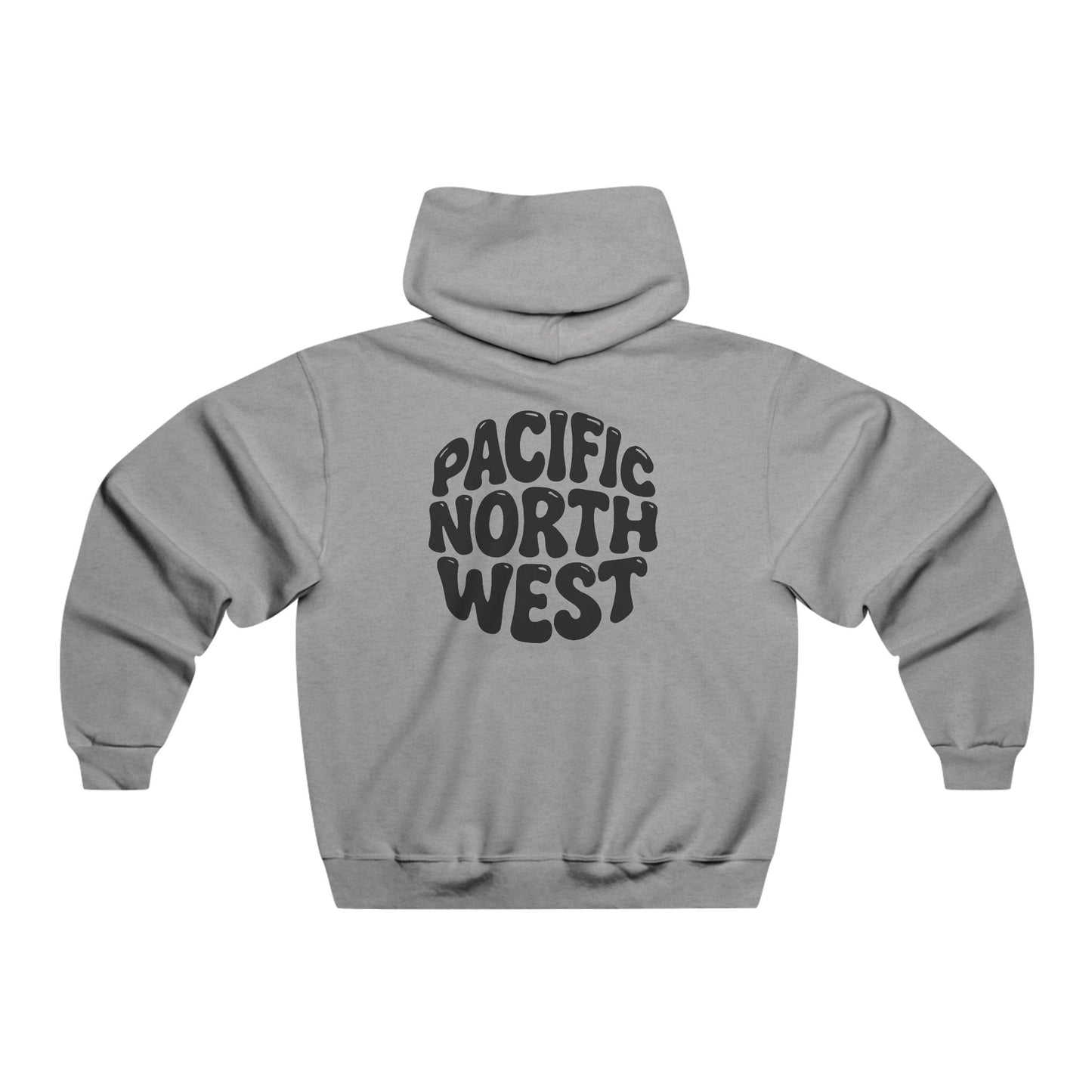 Pacific Northwest Hooded Sweatshirt, Cozy Pullover, Unisex Sweatshirt, Travel Gift, Outdoor Apparel, Nature Lover's Hoodie