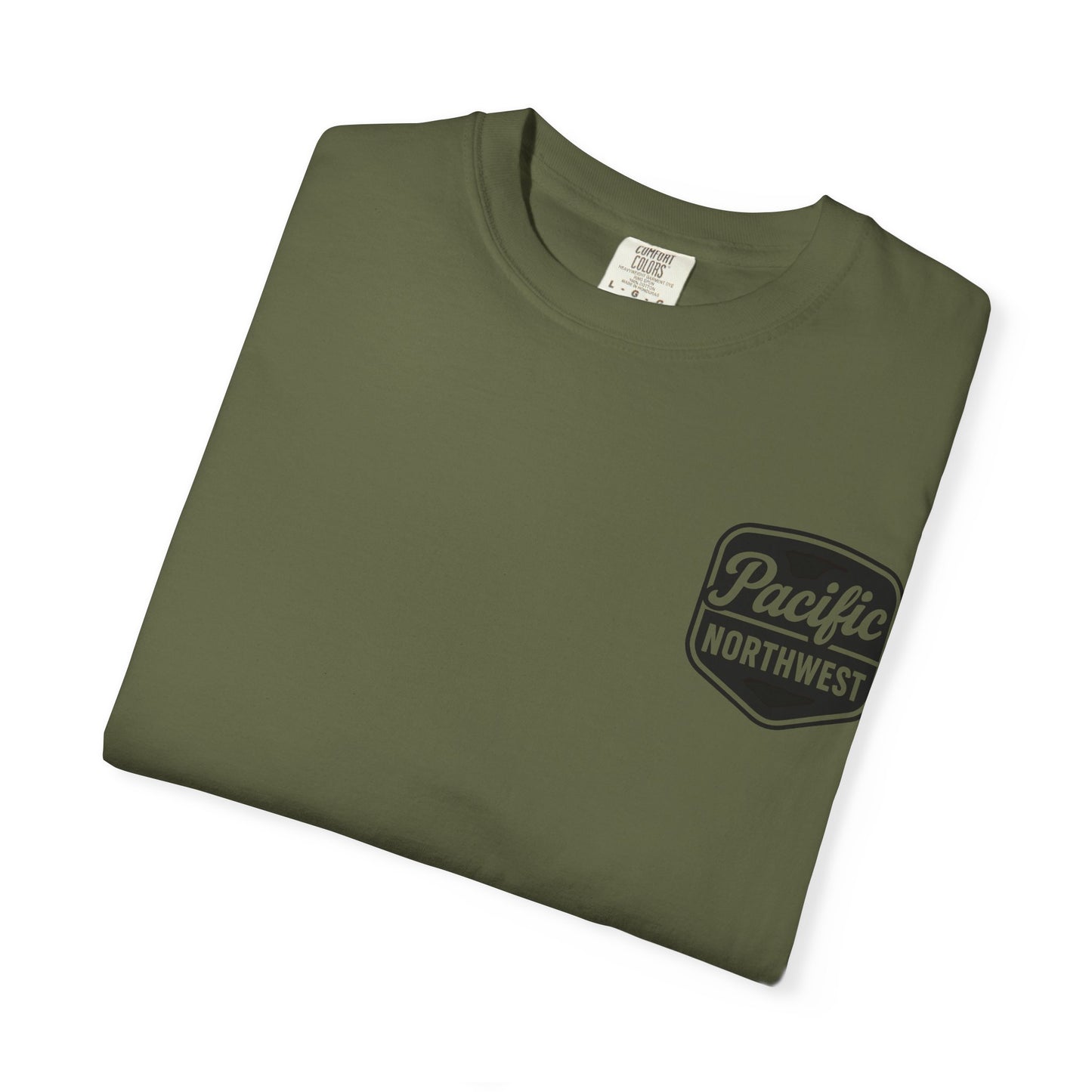 Unisex Garment-Dyed T-shirt with Pacific Northwest Design, Casual Wear, Outdoor Adventure Tee, Summer Vacation Top, Gift for Nature Lovers