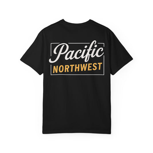 Pacific Northwest Garment-Dyed T-Shirt, Casual Tee, Soft Cotton Shirt, Outdoor Adventure Apparel, Gift for Nature Lovers, Unisex Fashion