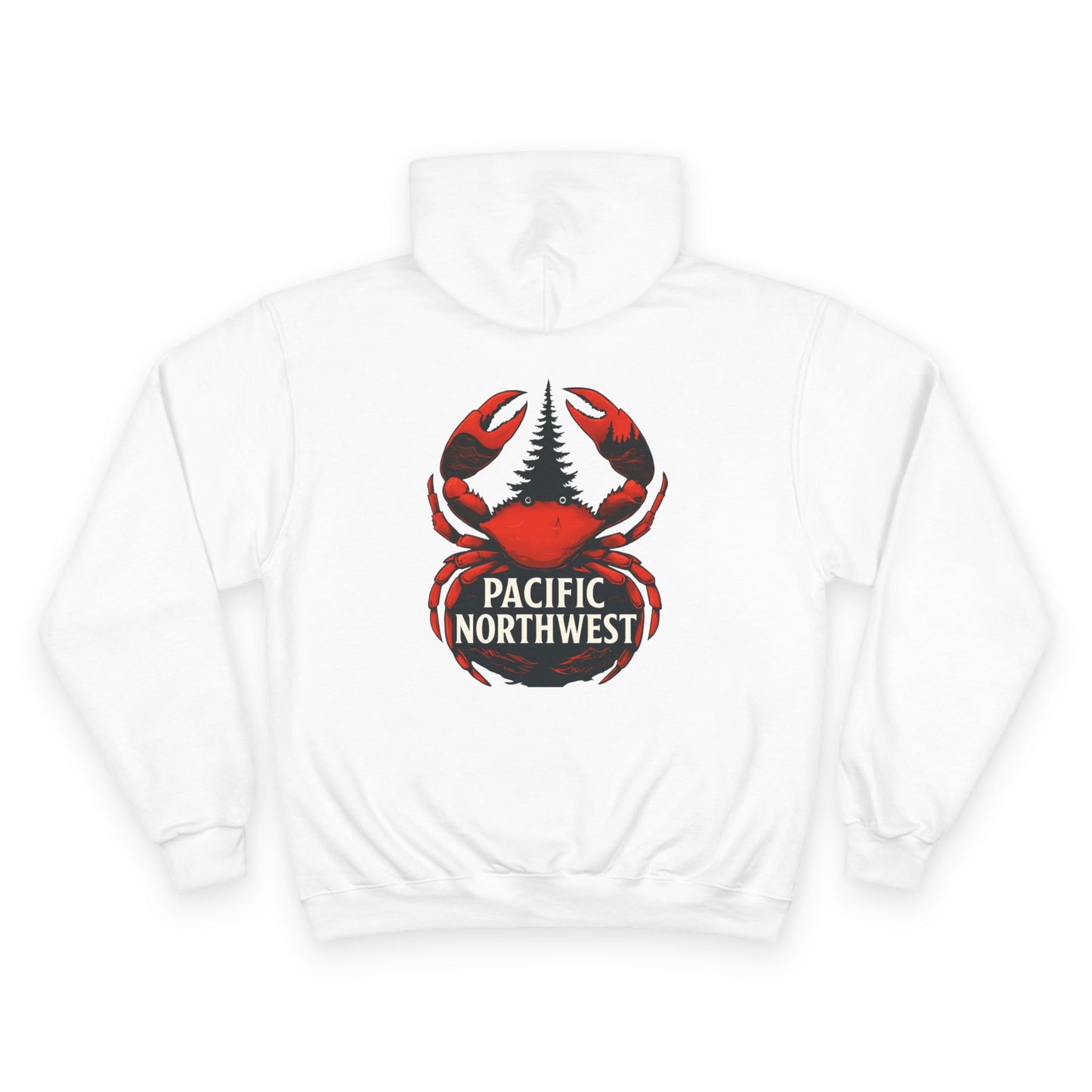 Pacific Northwest Champion Crab Hoodie, Cozy Sweatshirt, Crab Design, Perfect Gift, Casual Wear, Outdoor Adventure Apparel