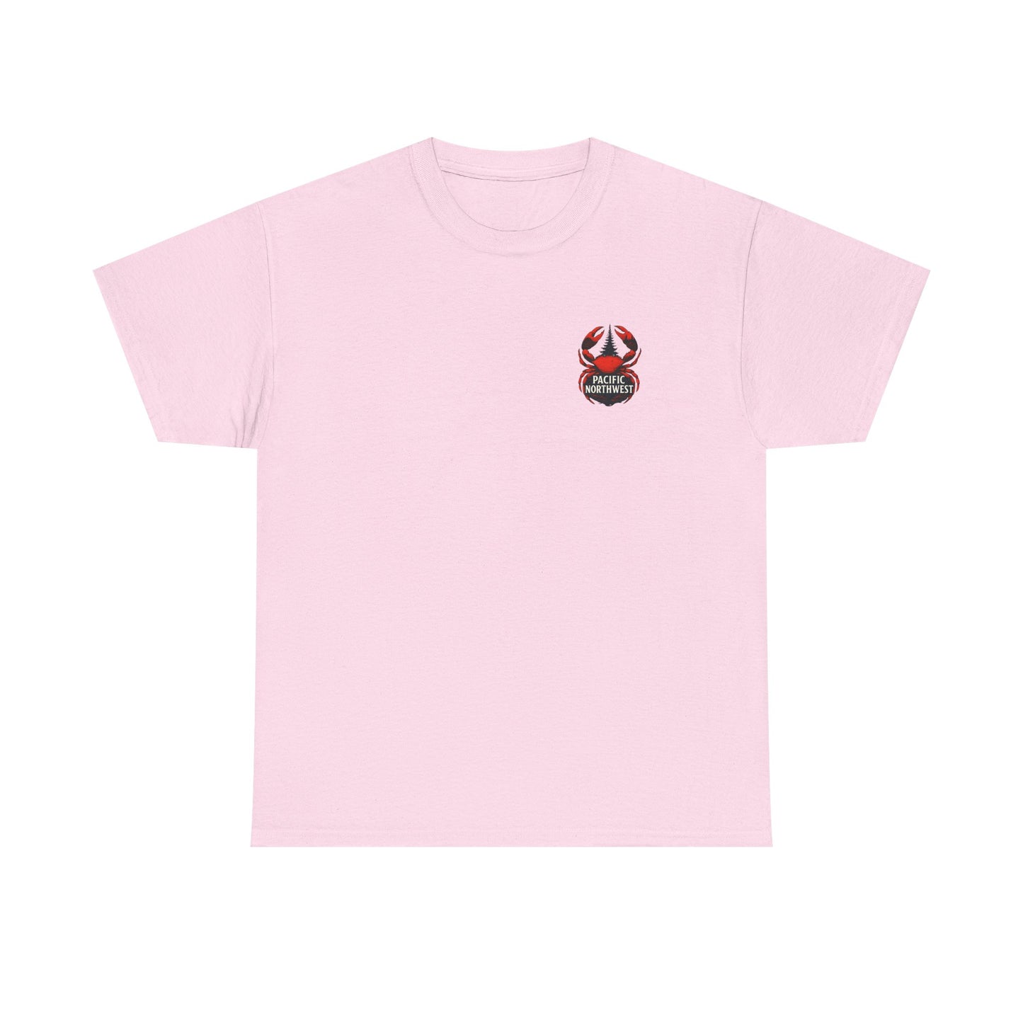 Pacific Northwest Crab Tee, Unisex Cotton T-Shirt, Crab Lovers Gift, Summer Vacation Shirt, Coastal Style Apparel, Nautical Theme Fashion