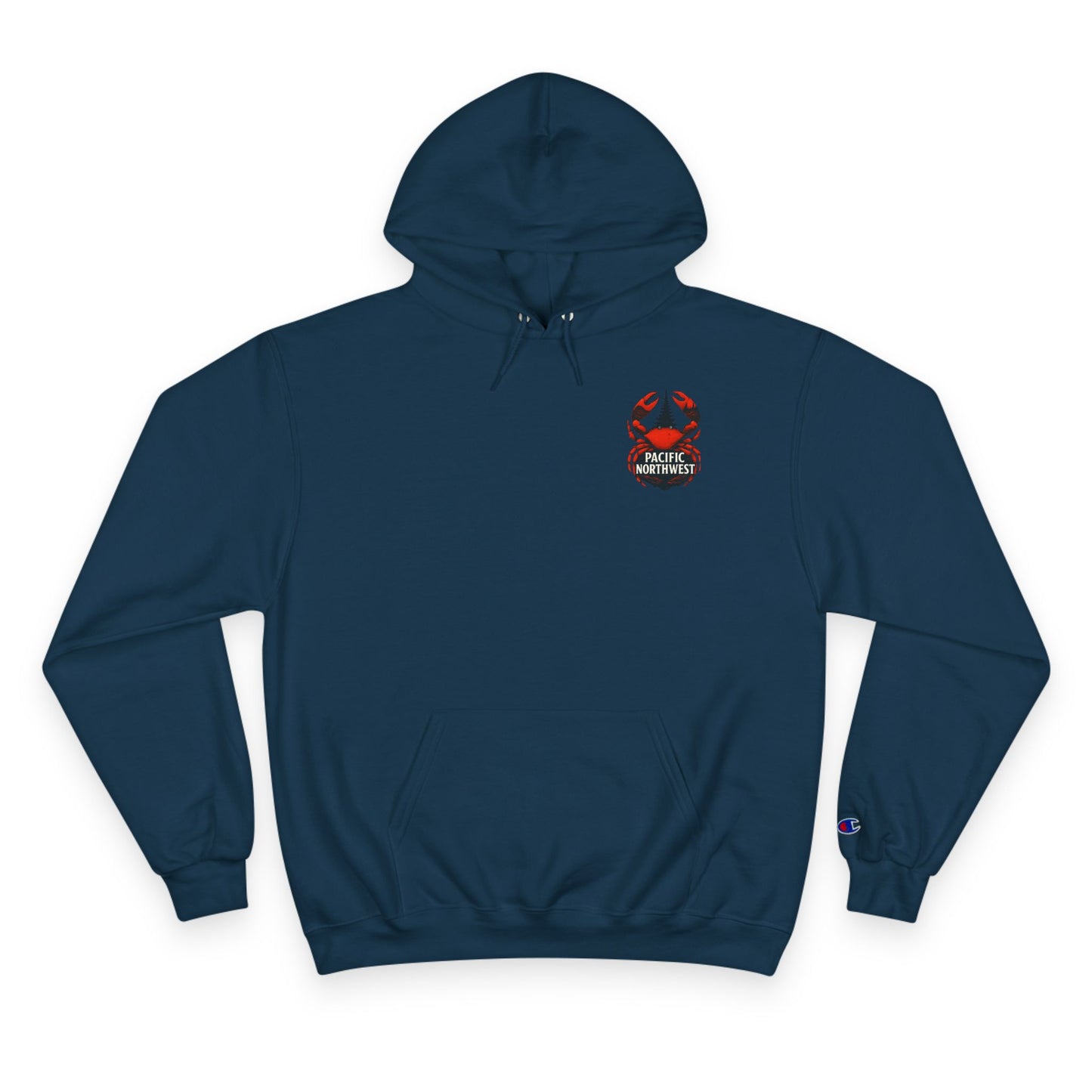 Pacific Northwest Champion Crab Hoodie, Cozy Sweatshirt, Crab Design, Perfect Gift, Casual Wear, Outdoor Adventure Apparel