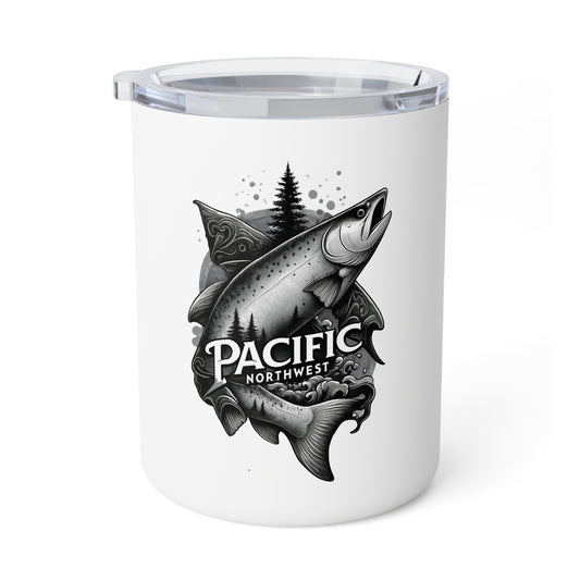 Pacific Northwest Insulated Coffee Mug, Perfect for Fishing Trips, Travel Mug, Outdoorsy Gift, Camping Accessory, Father's Day Idea