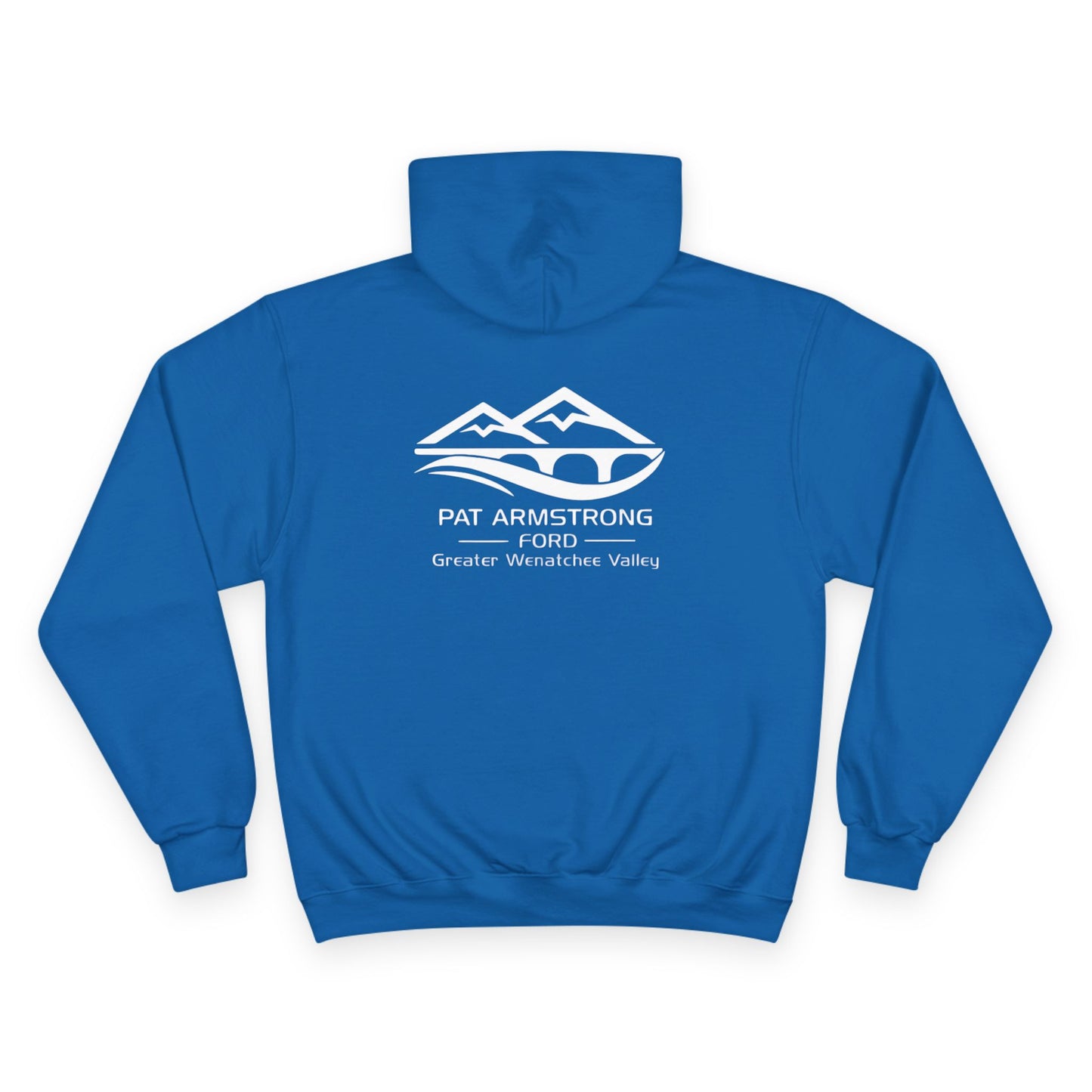 Pat Armstrong Ford -Champion Hoodie-White Logo,