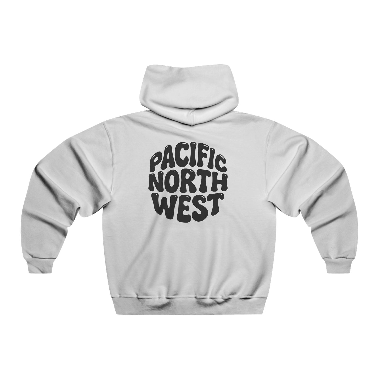 Pacific Northwest Hooded Sweatshirt, Cozy Pullover, Unisex Sweatshirt, Travel Gift, Outdoor Apparel, Nature Lover's Hoodie