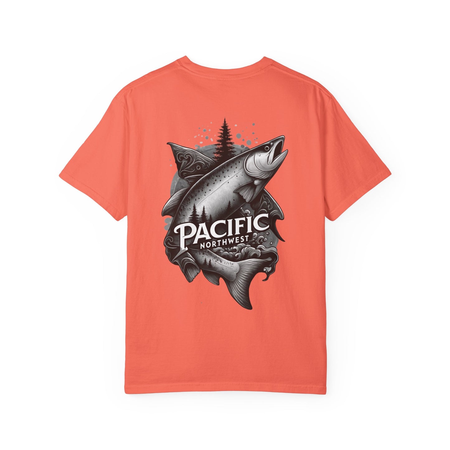 Pacific Northwest Adventure T-shirt, Unisex Graphic Tee, Fishing Lover Gift, Nature Apparel, Outdoor Enthusiast Shirt