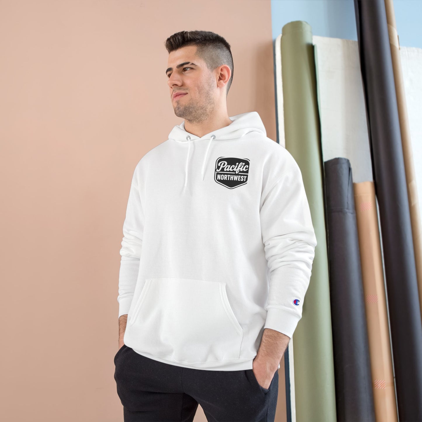 Pacific Northwest Champion Hoodie - Cozy Fashion for Nature Lovers, Gifts for Adventurers, Outdoor Apparel, Winter Warmth, Trendy Streetwear