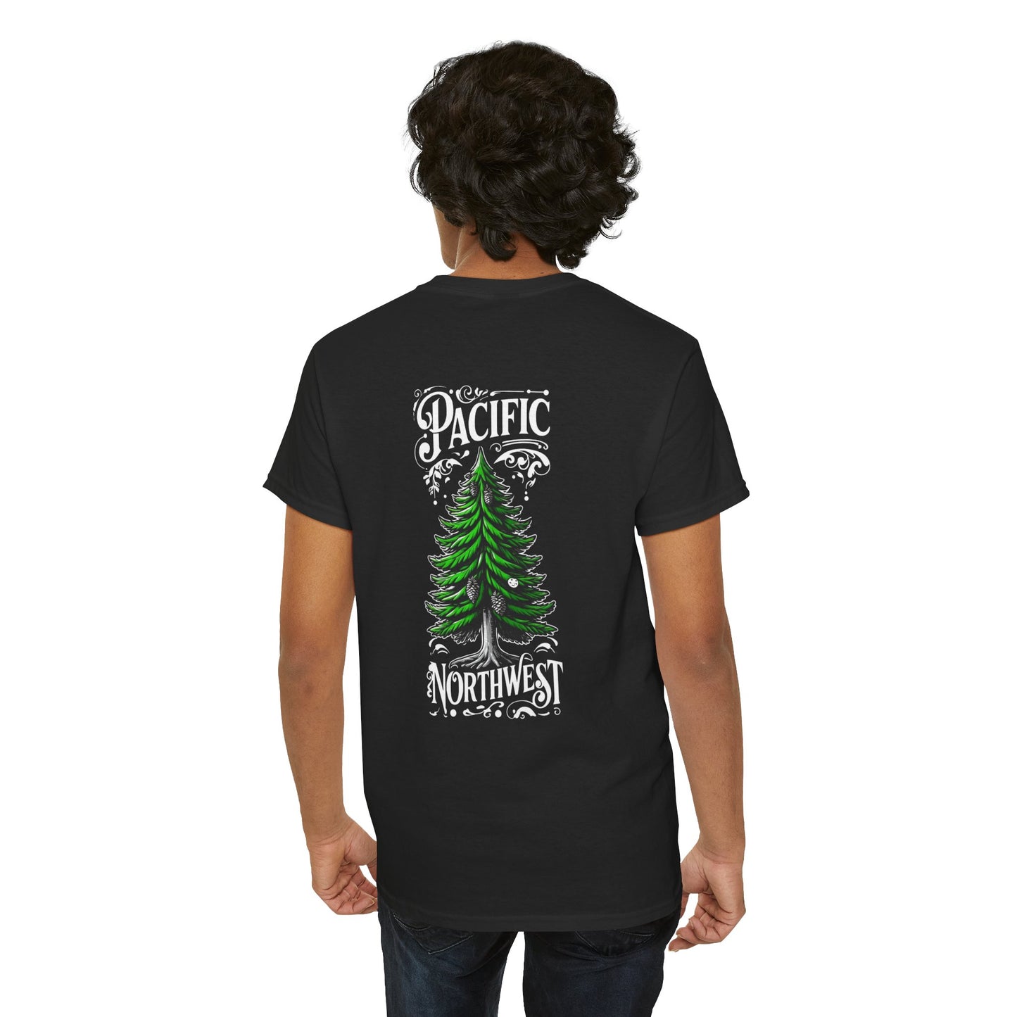 Pacific Northwest OG Evergreen Unisex Cotton Tee, Tree Lover Gift, Eco-Friendly Apparel, Nature Tee, Casual Wear, Outdoor Adventure Shirt