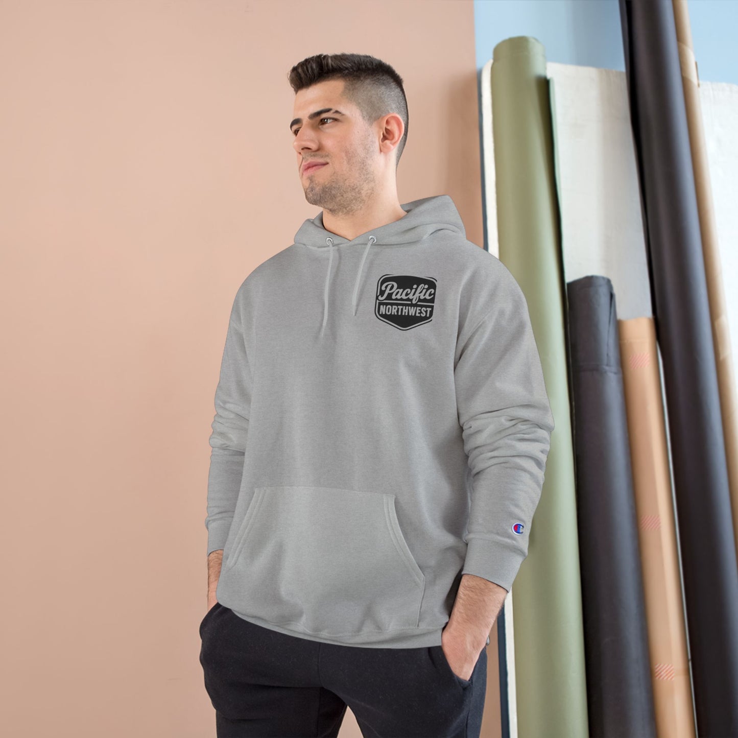 Pacific Northwest Champion Hoodie - Cozy Fashion for Nature Lovers, Gifts for Adventurers, Outdoor Apparel, Winter Warmth, Trendy Streetwear