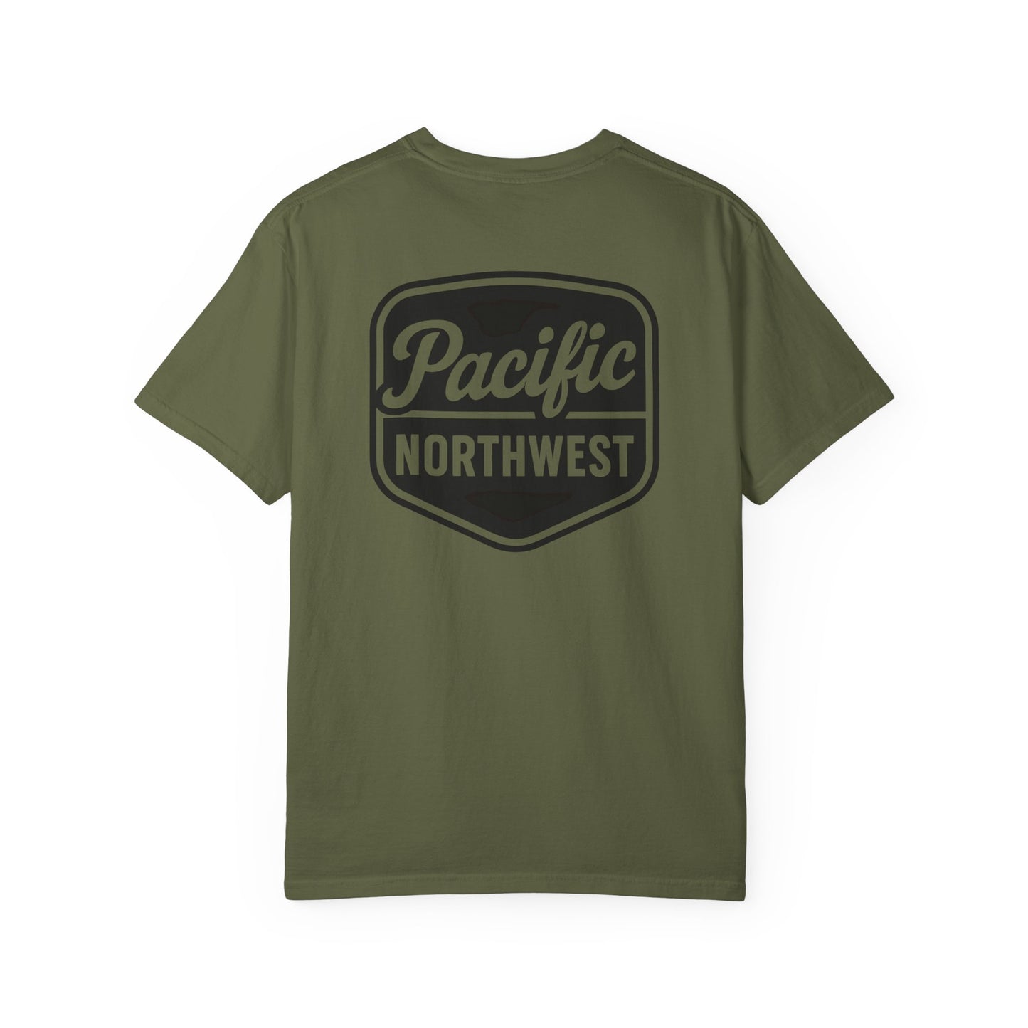Unisex Garment-Dyed T-shirt with Pacific Northwest Design, Casual Wear, Outdoor Adventure Tee, Summer Vacation Top, Gift for Nature Lovers