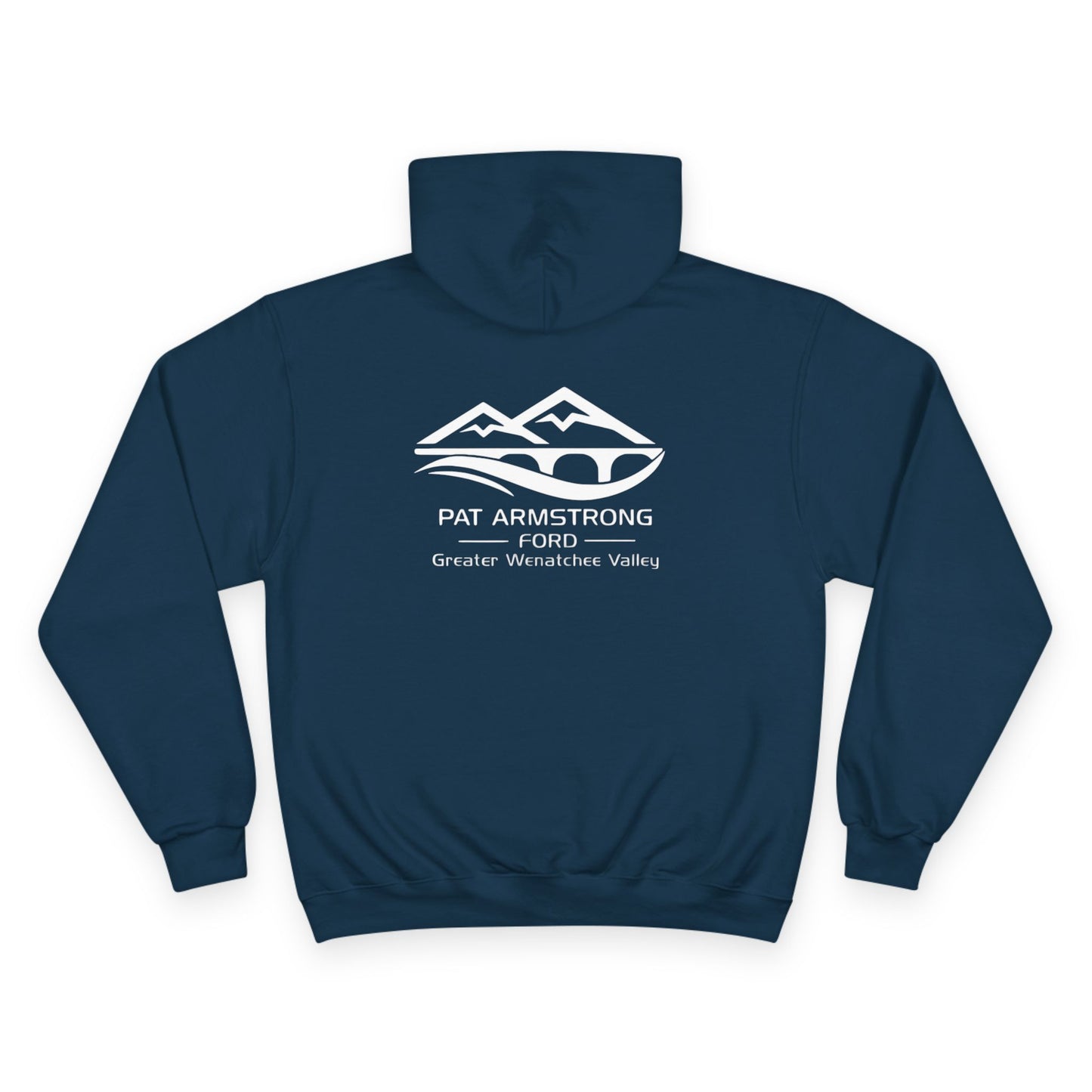 Pat Armstrong Ford -Champion Hoodie-White Logo,