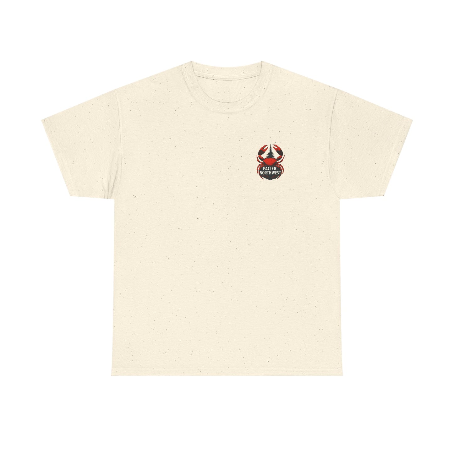 Pacific Northwest Crab Tee, Unisex Cotton T-Shirt, Crab Lovers Gift, Summer Vacation Shirt, Coastal Style Apparel, Nautical Theme Fashion