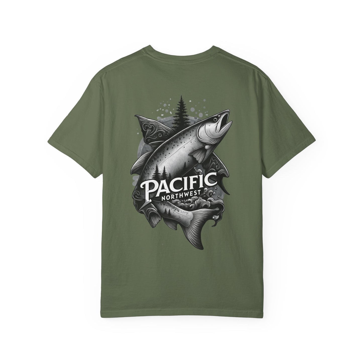 Pacific Northwest Adventure T-shirt, Unisex Graphic Tee, Fishing Lover Gift, Nature Apparel, Outdoor Enthusiast Shirt