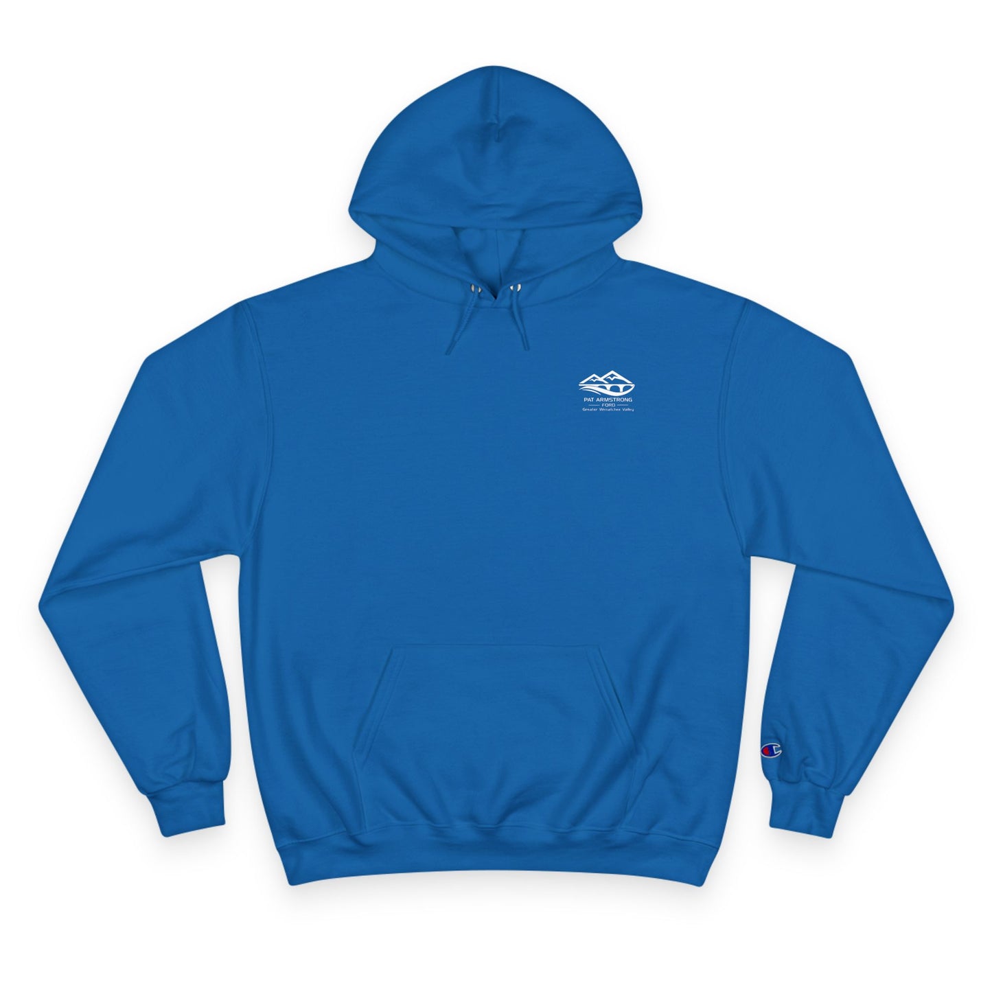 Pat Armstrong Ford -Champion Hoodie-White Logo,