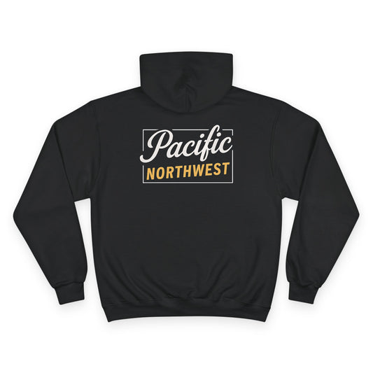 Pacific Northwest Champion Hoodie, Cozy Sweatshirt for Nature Lovers, Outdoor Adventure Gear, Casual Wear, Gift for Him/Her