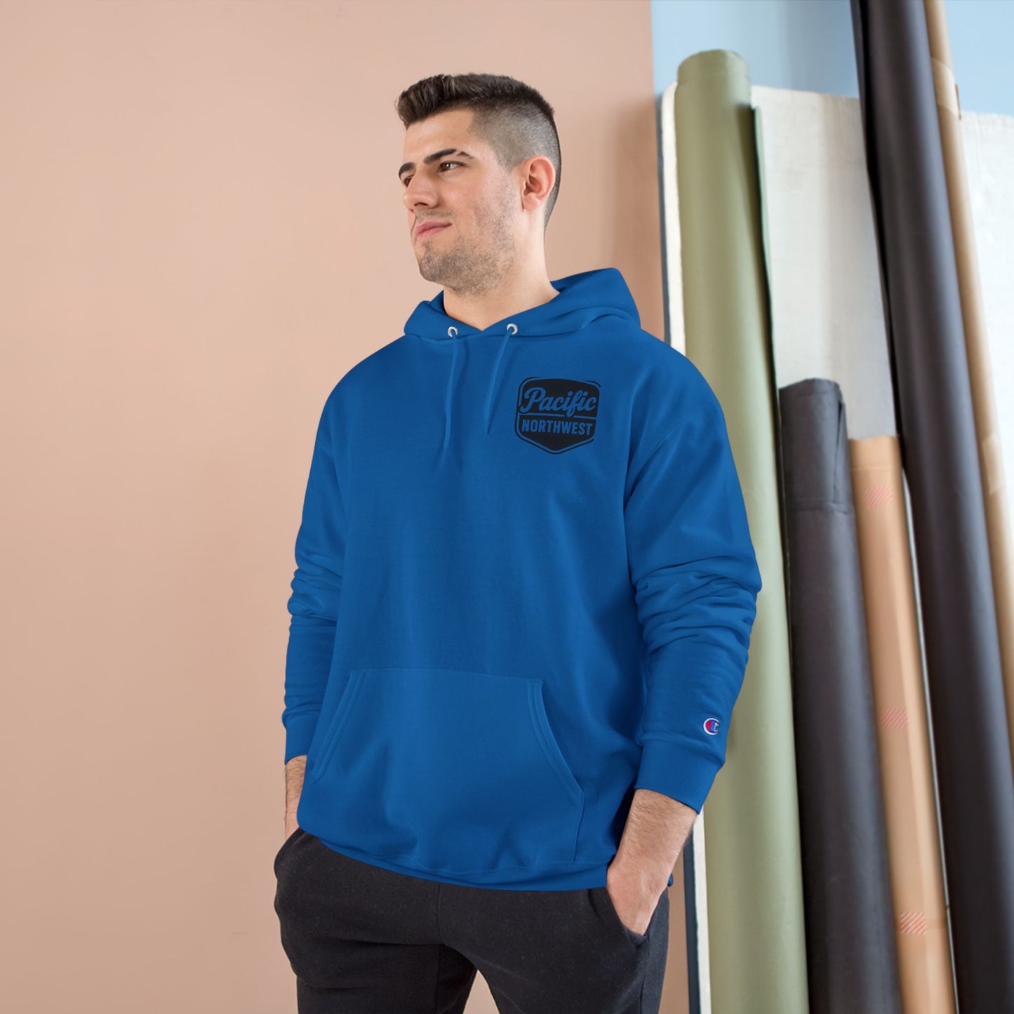 Pacific Northwest Champion Hoodie - Cozy Fashion for Nature Lovers, Gifts for Adventurers, Outdoor Apparel, Winter Warmth, Trendy Streetwear