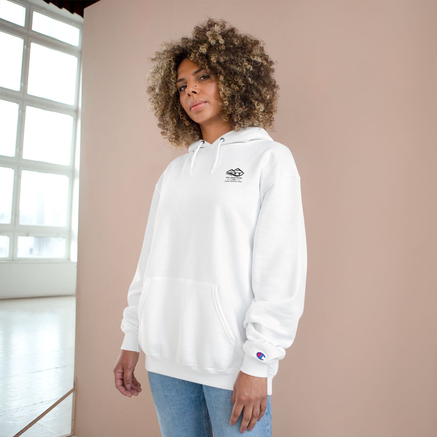 Pat Armstrong Ford-Black/White Champion Hoodie