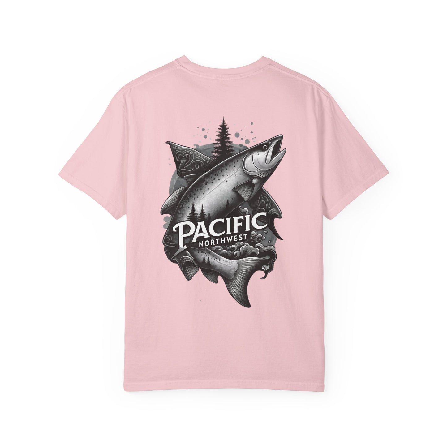 Pacific Northwest Adventure T-shirt, Unisex Graphic Tee, Fishing Lover Gift, Nature Apparel, Outdoor Enthusiast Shirt