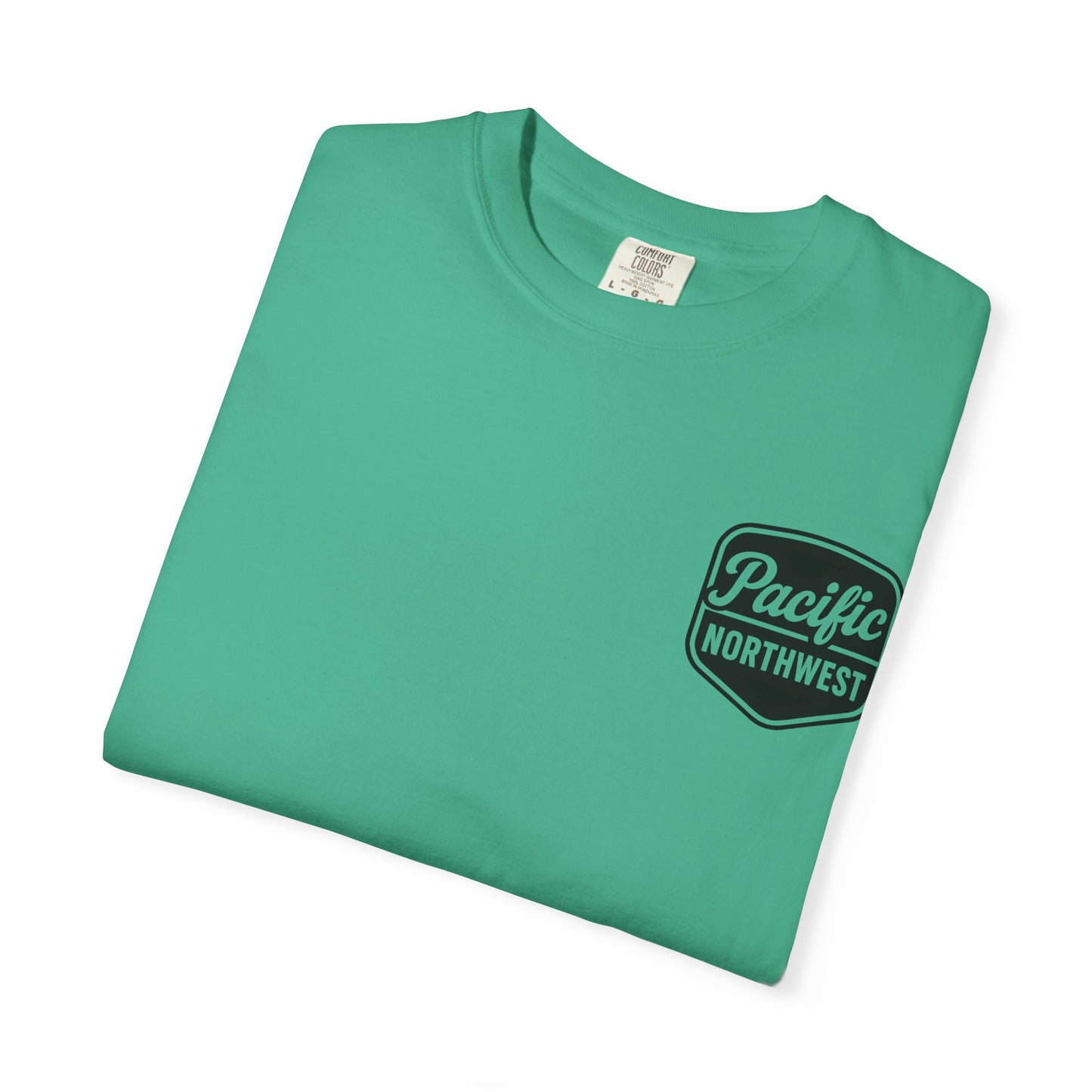 Unisex Garment-Dyed T-shirt with Pacific Northwest Design, Casual Wear, Outdoor Adventure Tee, Summer Vacation Top, Gift for Nature Lovers