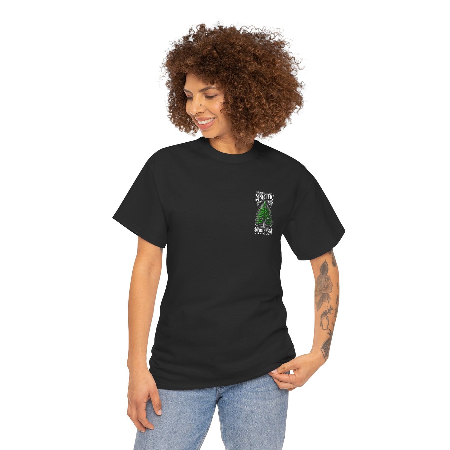 Pacific Northwest OG Evergreen Unisex Cotton Tee, Tree Lover Gift, Eco-Friendly Apparel, Nature Tee, Casual Wear, Outdoor Adventure Shirt
