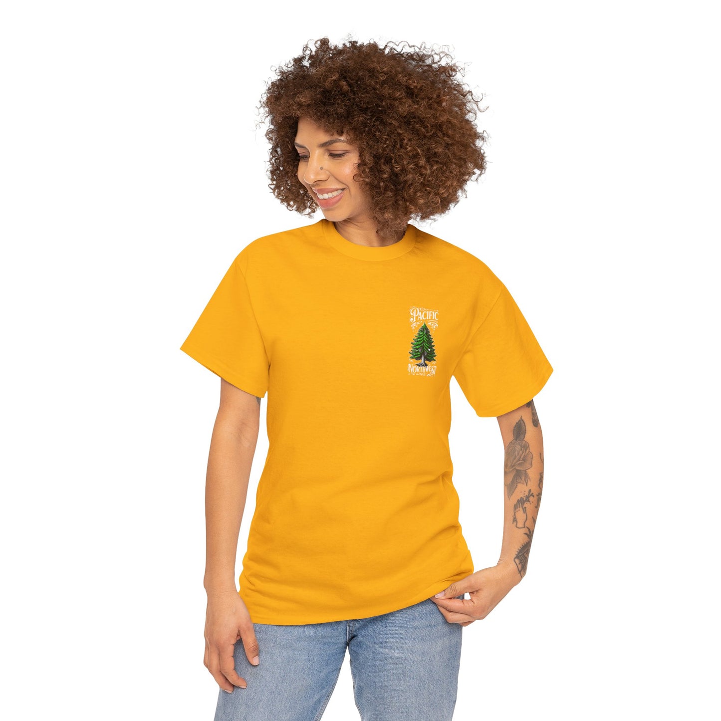 Pacific Northwest OG Evergreen Unisex Cotton Tee, Tree Lover Gift, Eco-Friendly Apparel, Nature Tee, Casual Wear, Outdoor Adventure Shirt