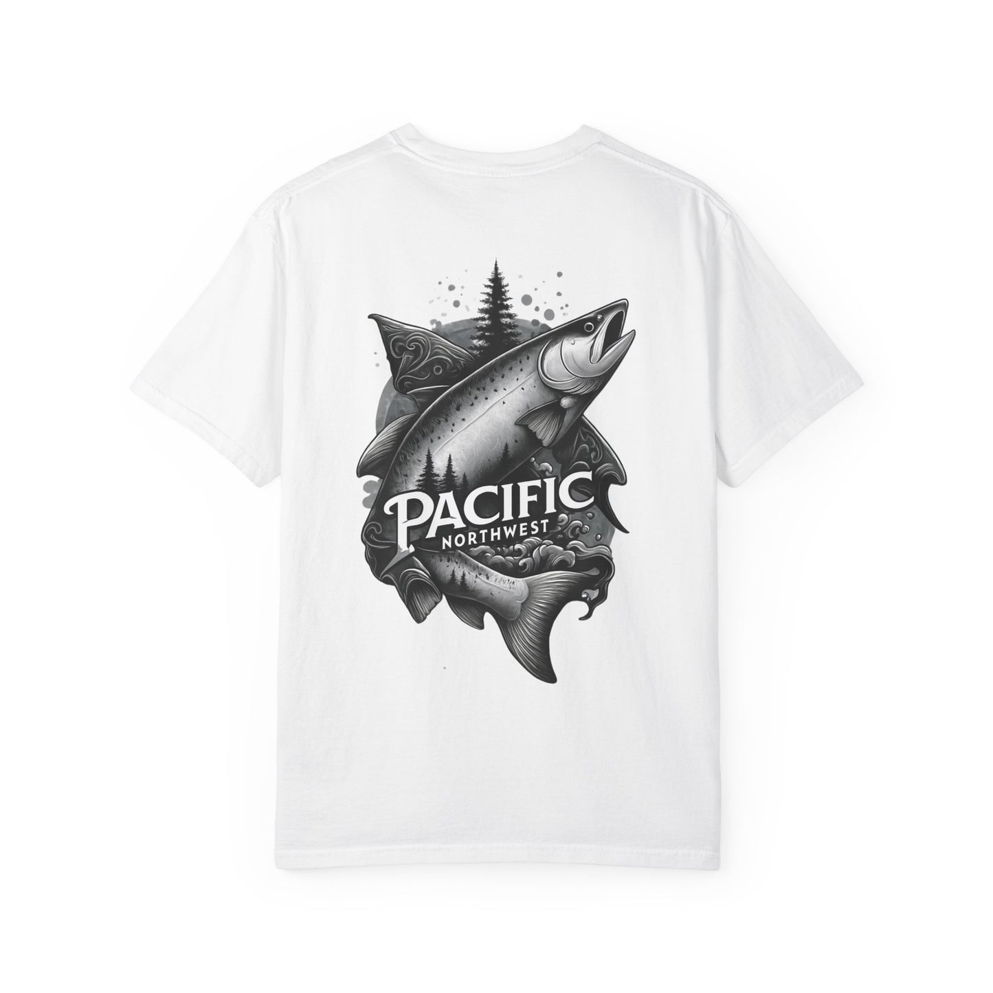 Pacific Northwest Adventure T-shirt, Unisex Graphic Tee, Fishing Lover Gift, Nature Apparel, Outdoor Enthusiast Shirt