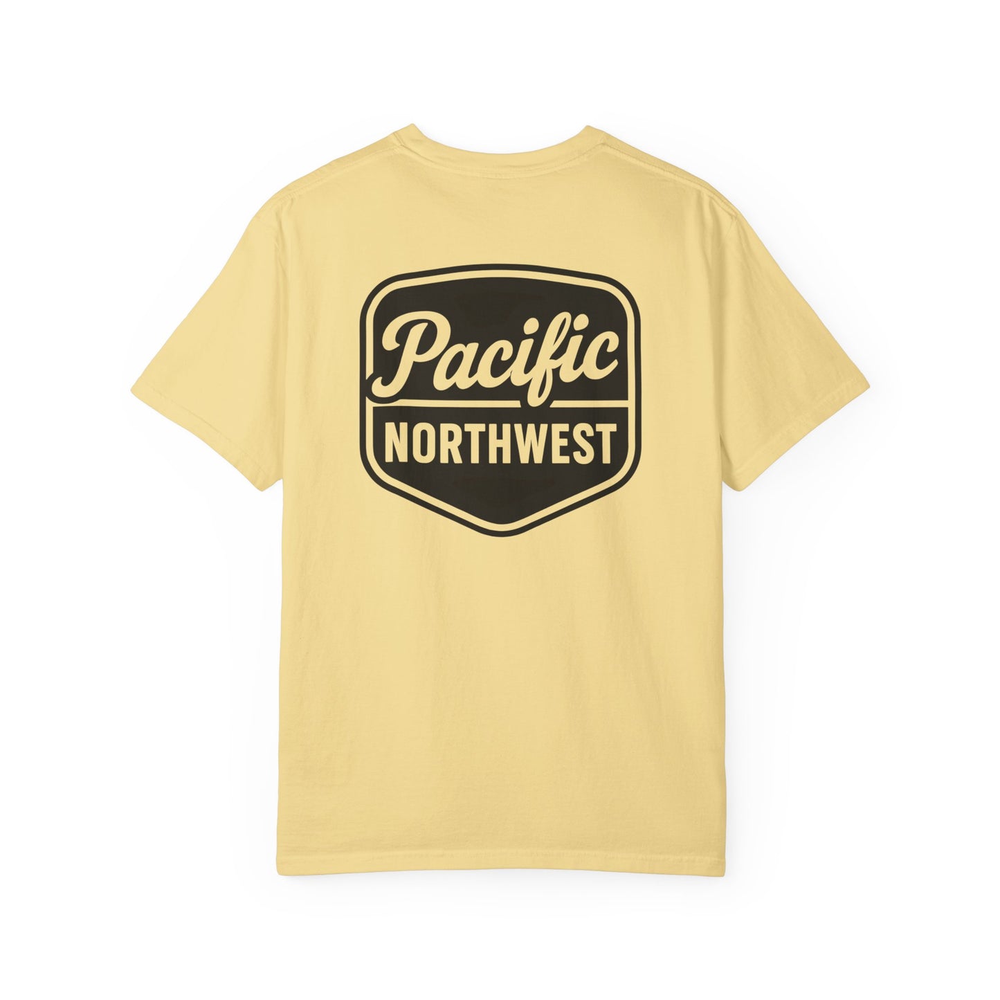 Unisex Garment-Dyed T-shirt with Pacific Northwest Design, Casual Wear, Outdoor Adventure Tee, Summer Vacation Top, Gift for Nature Lovers