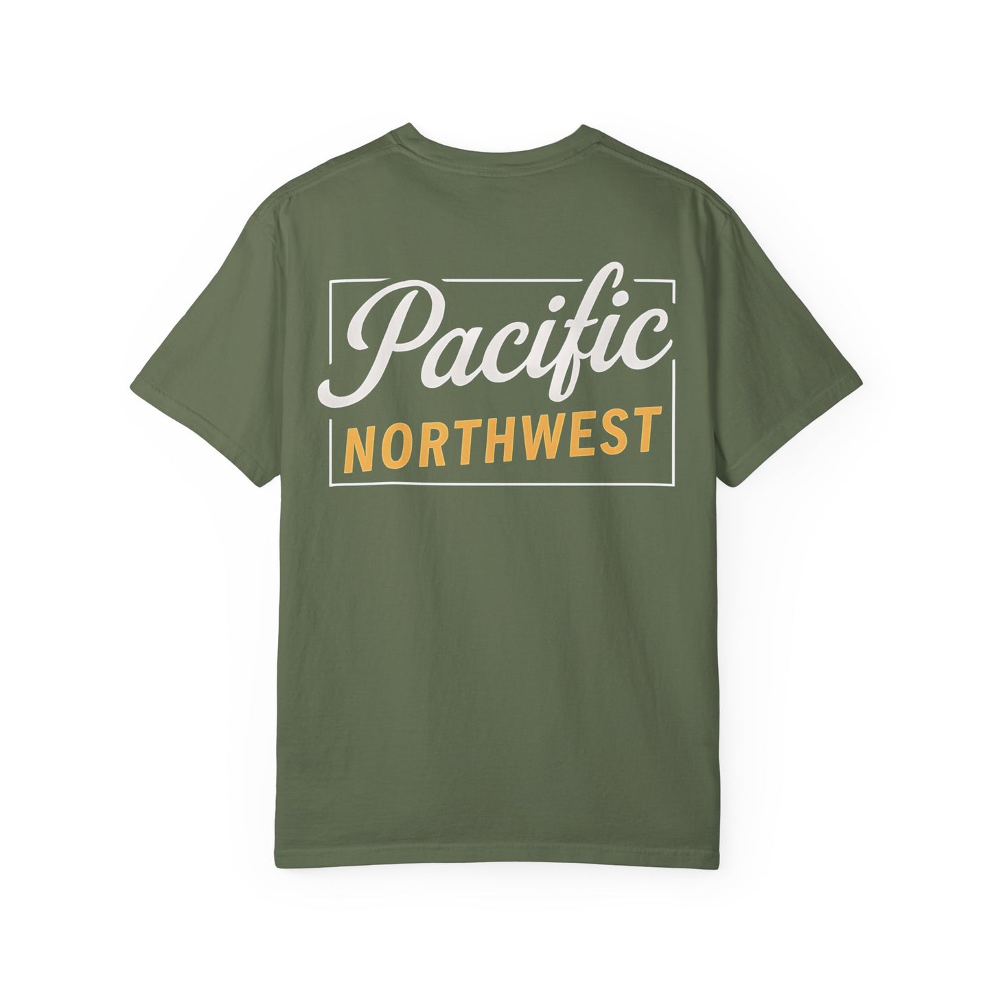 Pacific Northwest Garment-Dyed T-Shirt, Casual Tee, Soft Cotton Shirt, Outdoor Adventure Apparel, Gift for Nature Lovers, Unisex Fashion