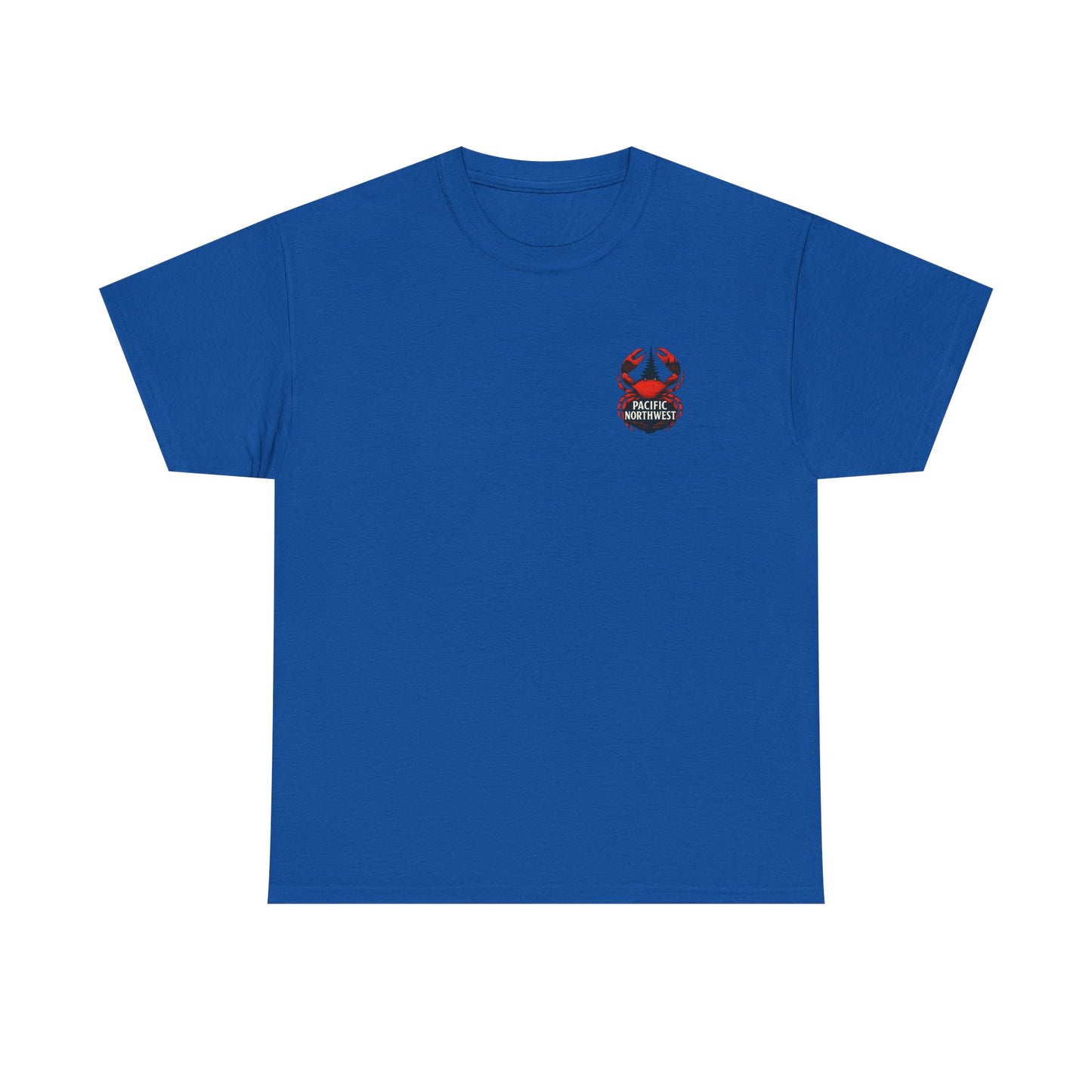 Pacific Northwest Crab Tee, Unisex Cotton T-Shirt, Crab Lovers Gift, Summer Vacation Shirt, Coastal Style Apparel, Nautical Theme Fashion