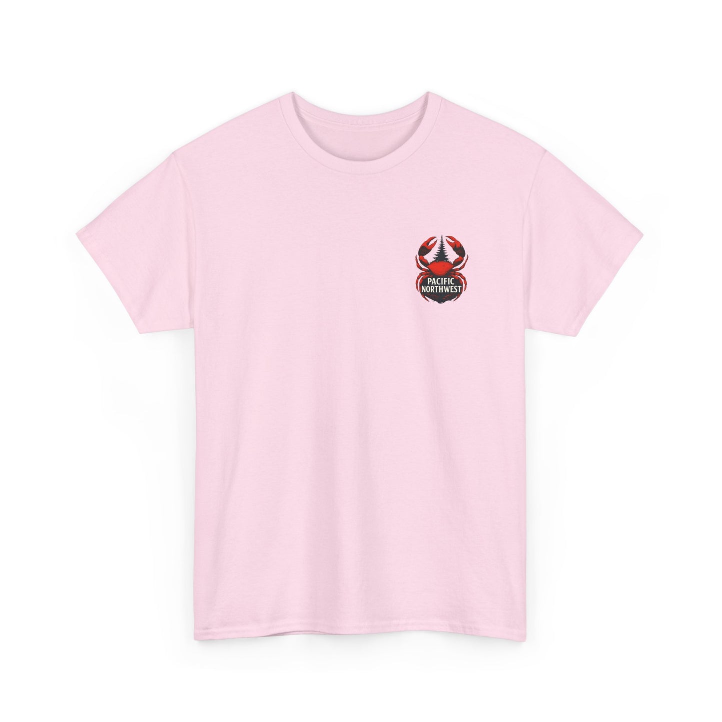 Pacific Northwest Crab Tee, Unisex Cotton T-Shirt, Crab Lovers Gift, Summer Vacation Shirt, Coastal Style Apparel, Nautical Theme Fashion
