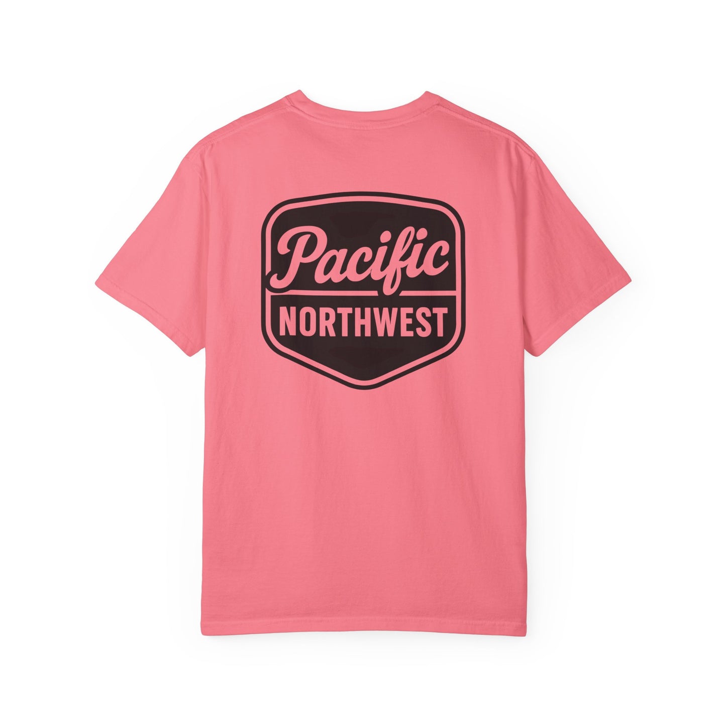Unisex Garment-Dyed T-shirt with Pacific Northwest Design, Casual Wear, Outdoor Adventure Tee, Summer Vacation Top, Gift for Nature Lovers