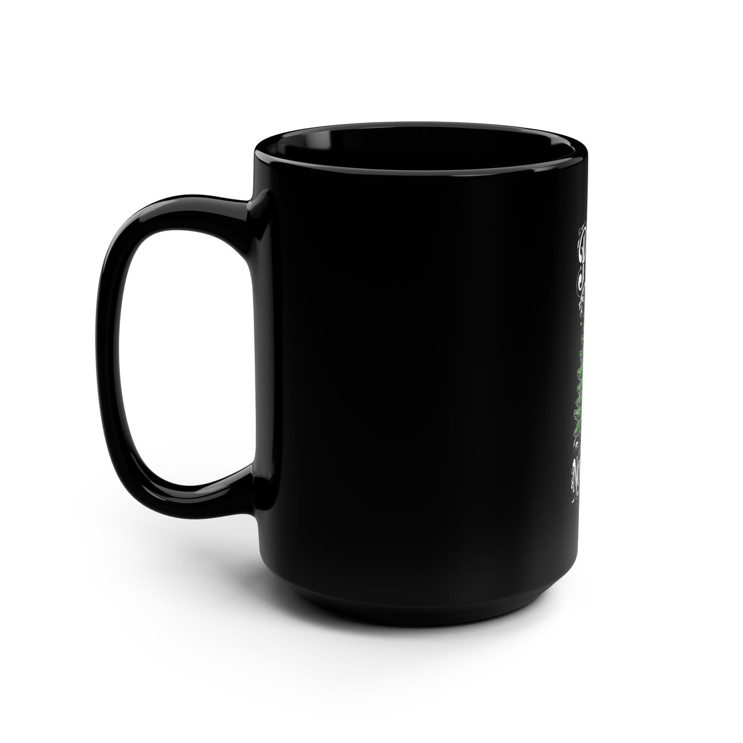 Pacific Northwest OG Evergreen Black Mug, Perfect Gift for Nature Lovers, Ideal for Coffee, Tea, Camping, Home, or Office