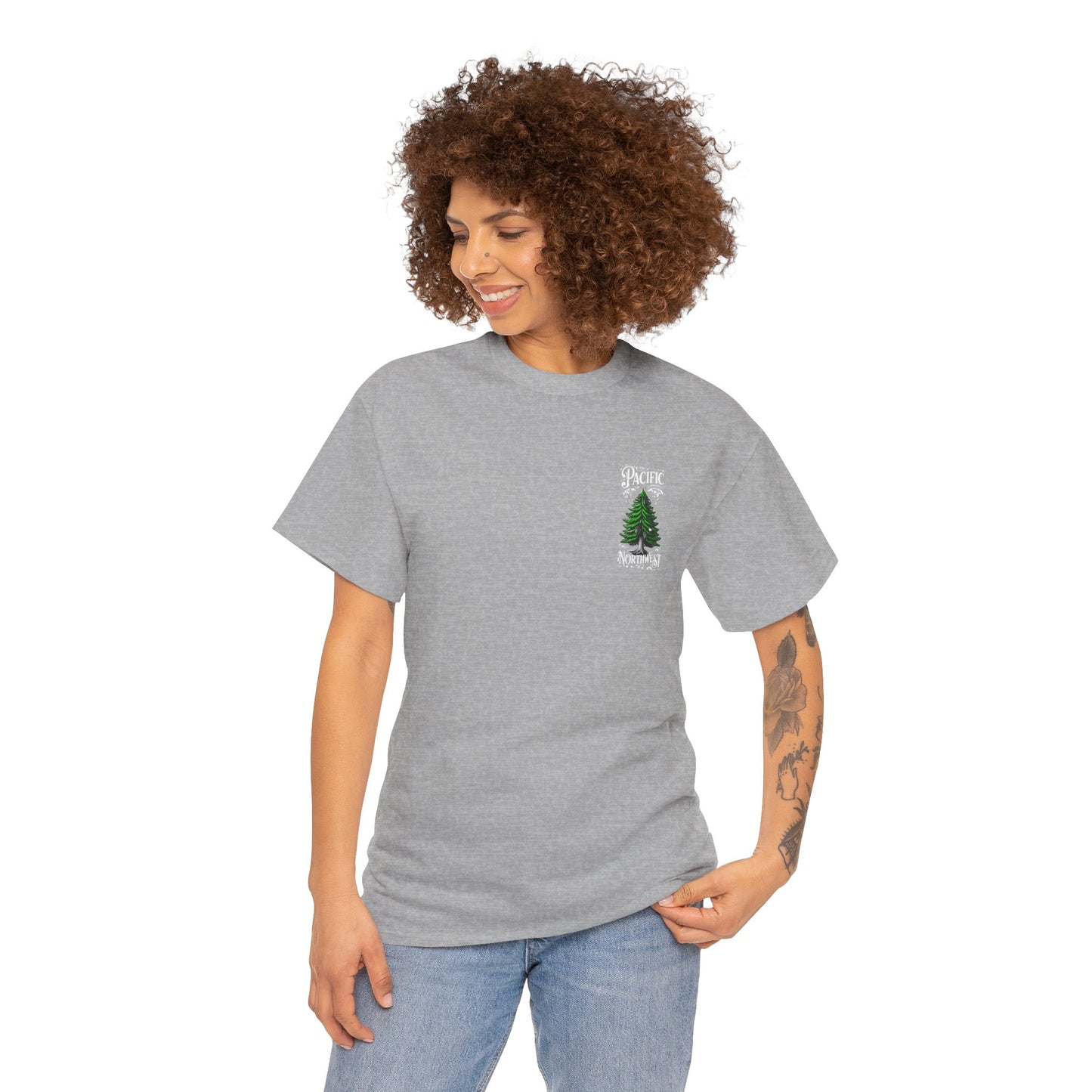 Pacific Northwest OG Evergreen Unisex Cotton Tee, Tree Lover Gift, Eco-Friendly Apparel, Nature Tee, Casual Wear, Outdoor Adventure Shirt