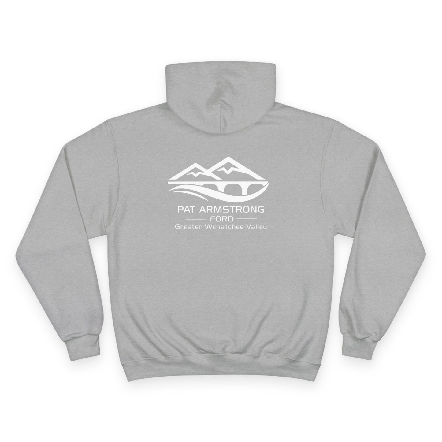Pat Armstrong Ford -Champion Hoodie-White Logo,