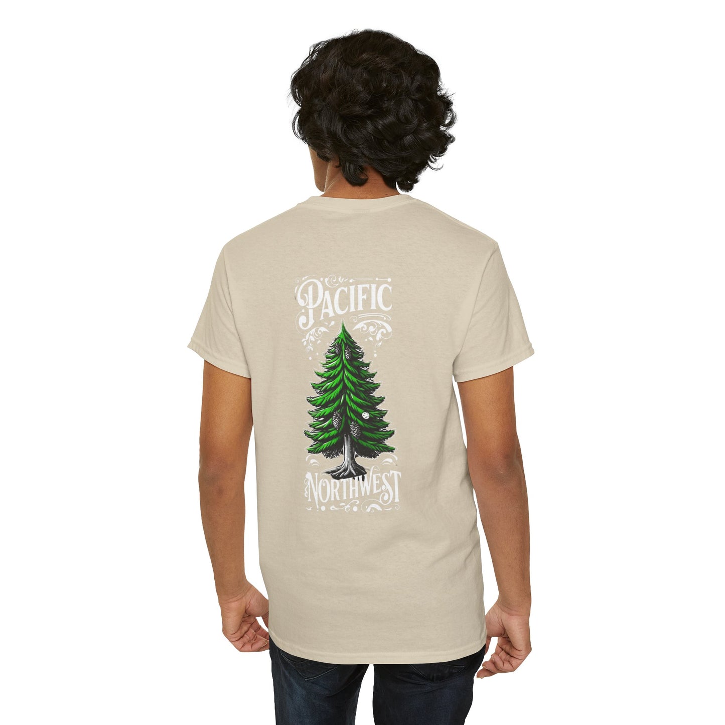 Pacific Northwest OG Evergreen Unisex Cotton Tee, Tree Lover Gift, Eco-Friendly Apparel, Nature Tee, Casual Wear, Outdoor Adventure Shirt