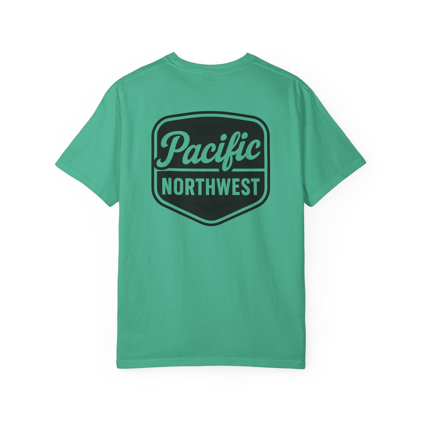 Unisex Garment-Dyed T-shirt with Pacific Northwest Design, Casual Wear, Outdoor Adventure Tee, Summer Vacation Top, Gift for Nature Lovers