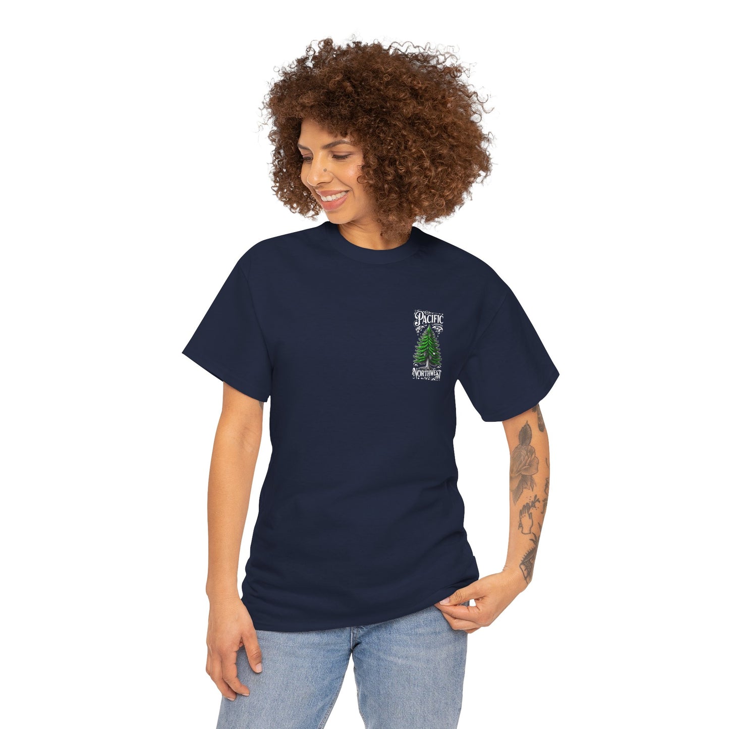 Pacific Northwest OG Evergreen Unisex Cotton Tee, Tree Lover Gift, Eco-Friendly Apparel, Nature Tee, Casual Wear, Outdoor Adventure Shirt