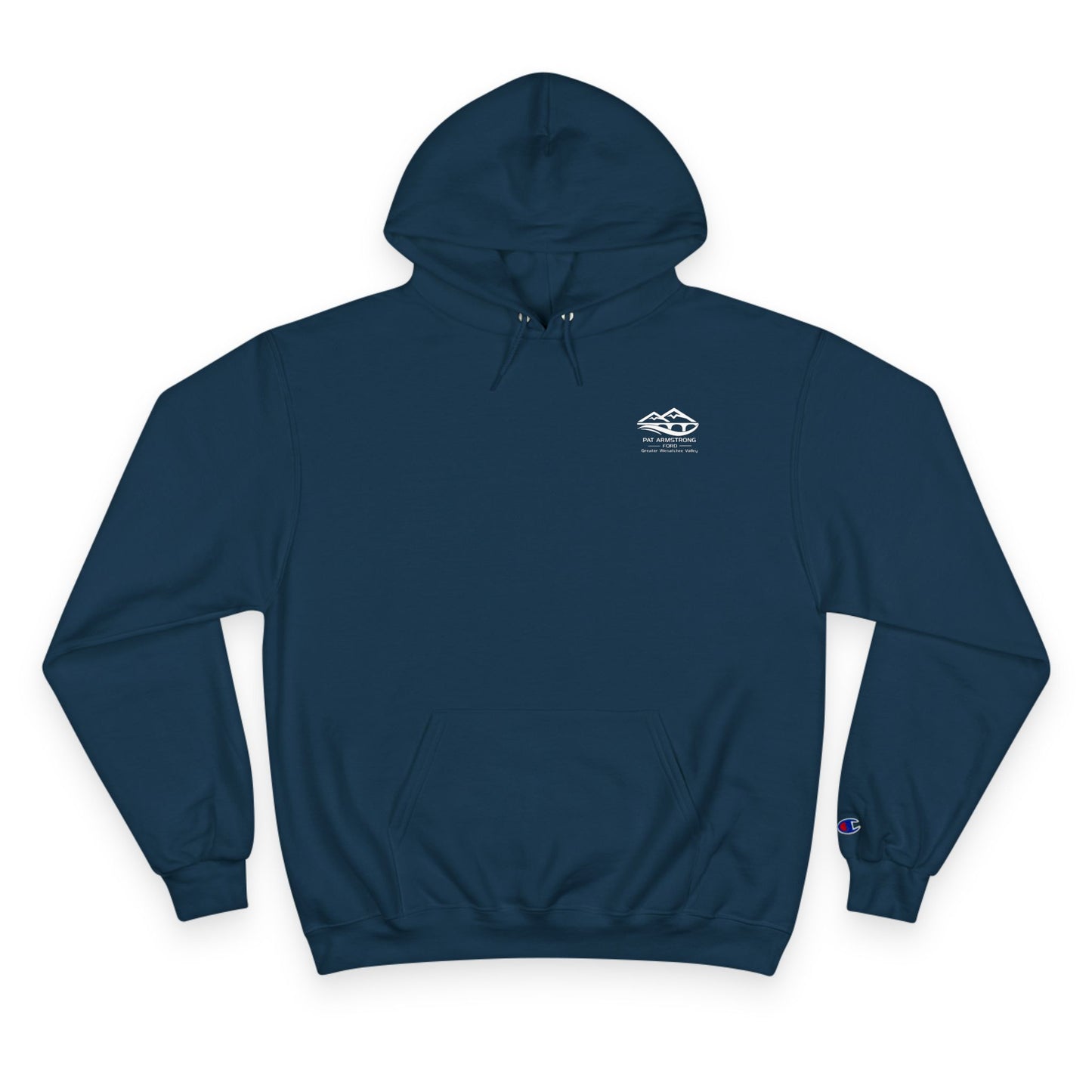 Pat Armstrong Ford -Champion Hoodie-White Logo,