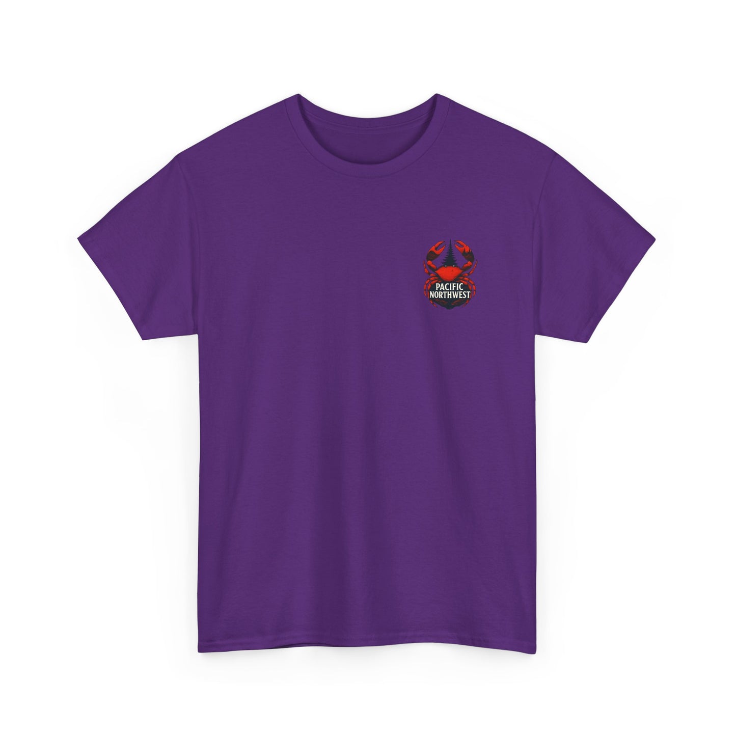 Pacific Northwest Crab Tee, Unisex Cotton T-Shirt, Crab Lovers Gift, Summer Vacation Shirt, Coastal Style Apparel, Nautical Theme Fashion