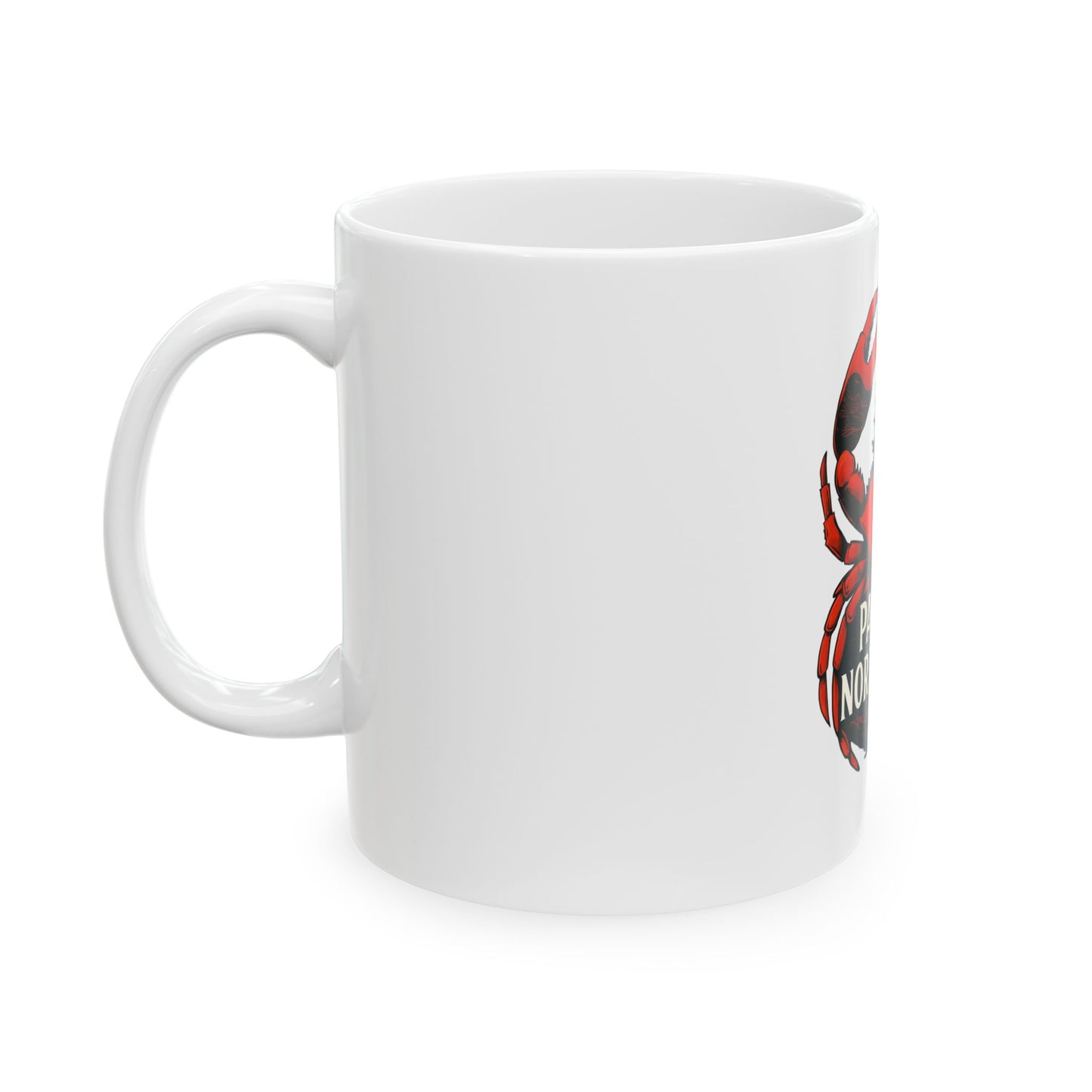 Pacific Northwest Crab Ceramic Mug - Unique Coffee Cup for Outdoor Lovers, Northwest Décor, Gift for Fishermen, Nature Enthusiasts, [...]