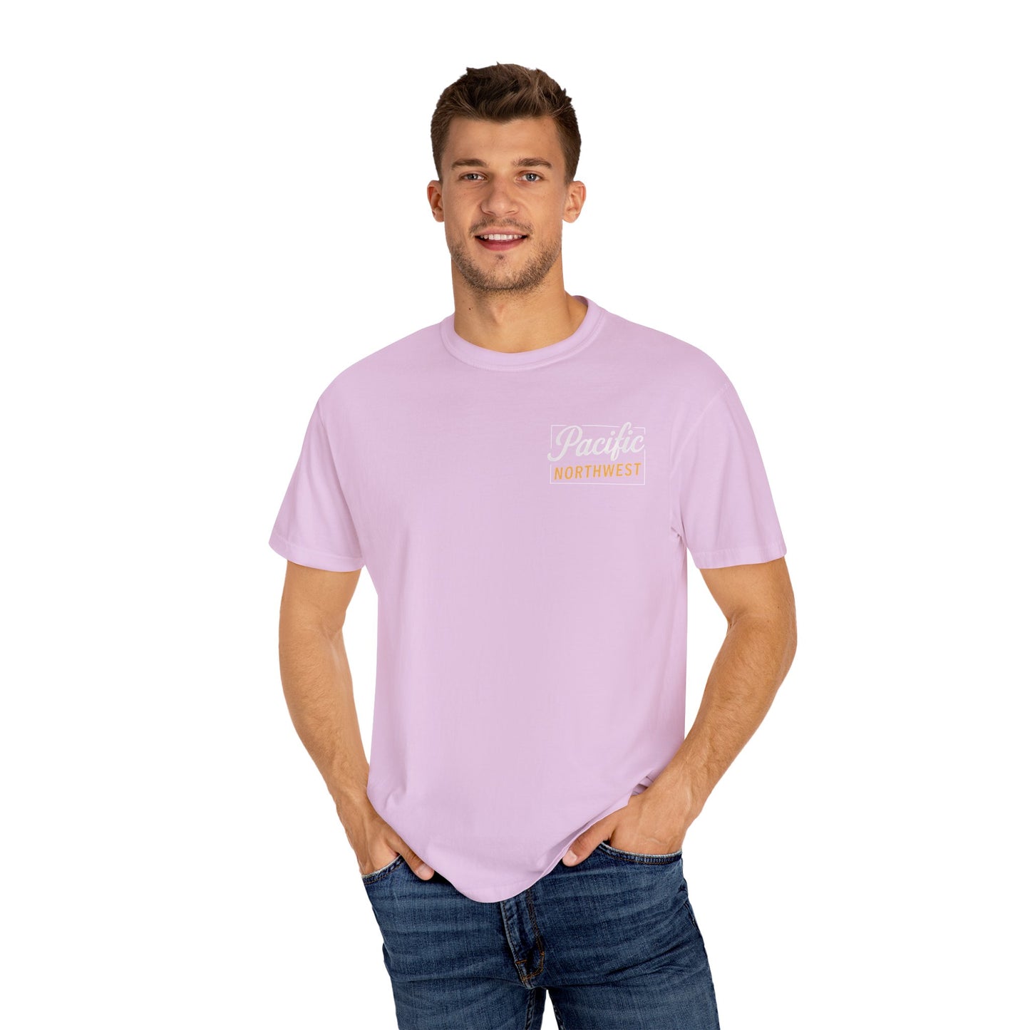 Pacific Northwest Garment-Dyed T-Shirt, Casual Tee, Soft Cotton Shirt, Outdoor Adventure Apparel, Gift for Nature Lovers, Unisex Fashion
