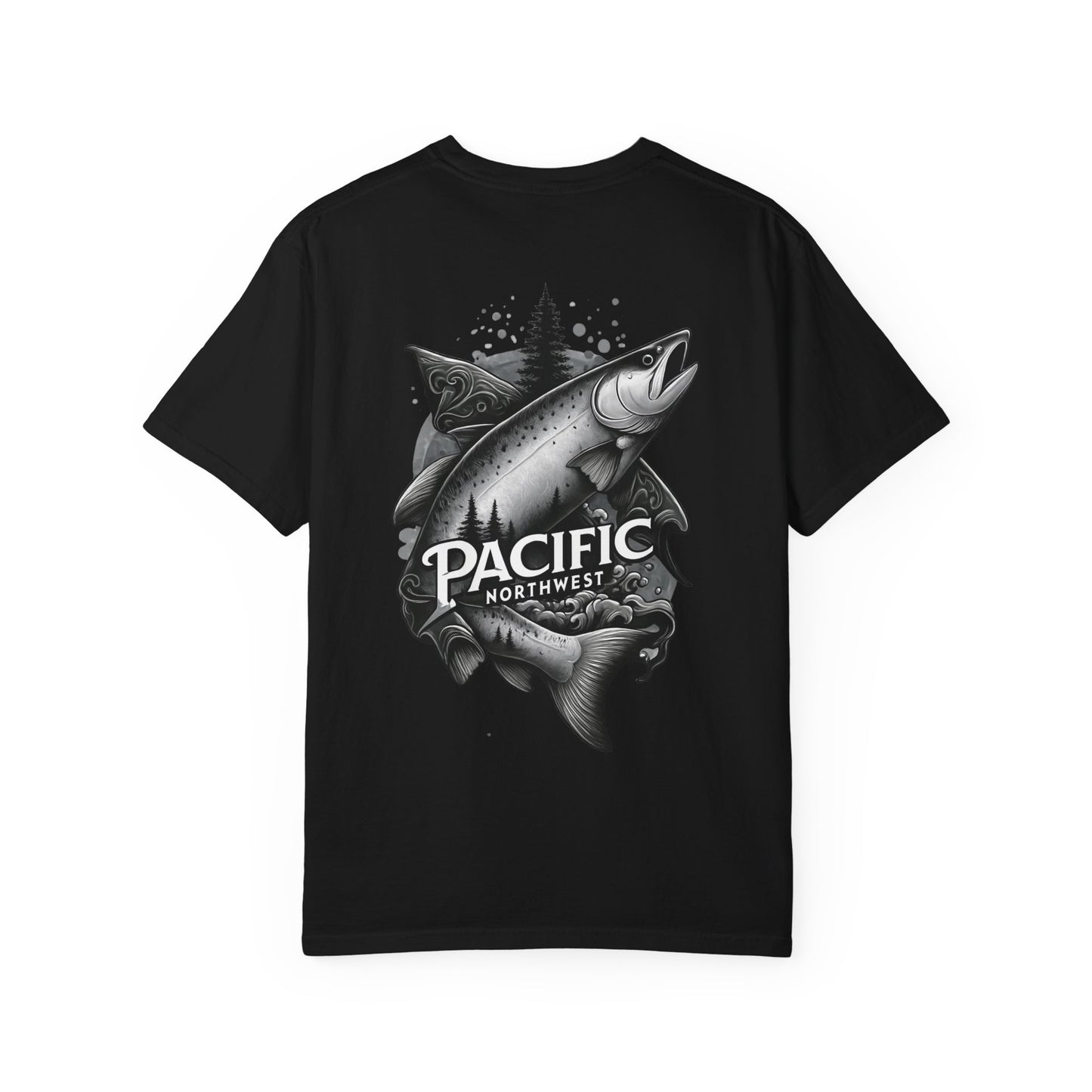 Pacific Northwest Adventure T-shirt, Unisex Graphic Tee, Fishing Lover Gift, Nature Apparel, Outdoor Enthusiast Shirt