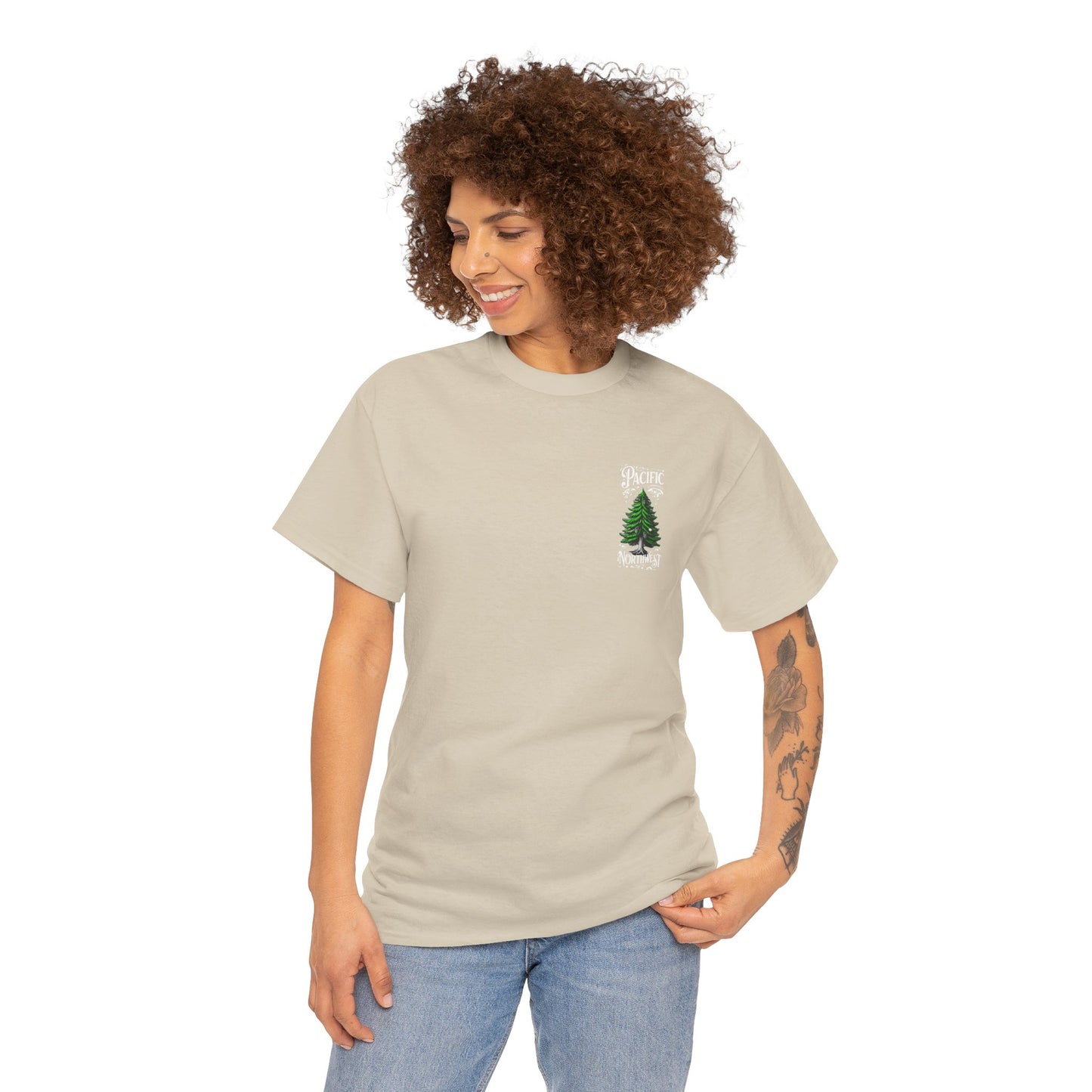 Pacific Northwest OG Evergreen Unisex Cotton Tee, Tree Lover Gift, Eco-Friendly Apparel, Nature Tee, Casual Wear, Outdoor Adventure Shirt