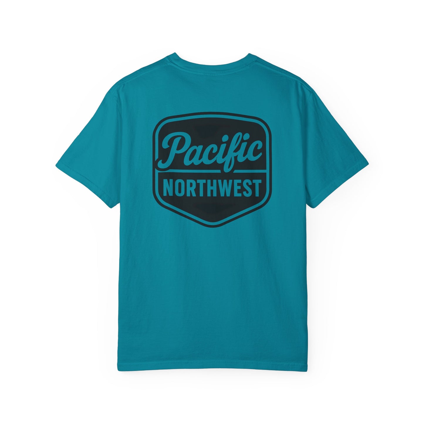 Unisex Garment-Dyed T-shirt with Pacific Northwest Design, Casual Wear, Outdoor Adventure Tee, Summer Vacation Top, Gift for Nature Lovers