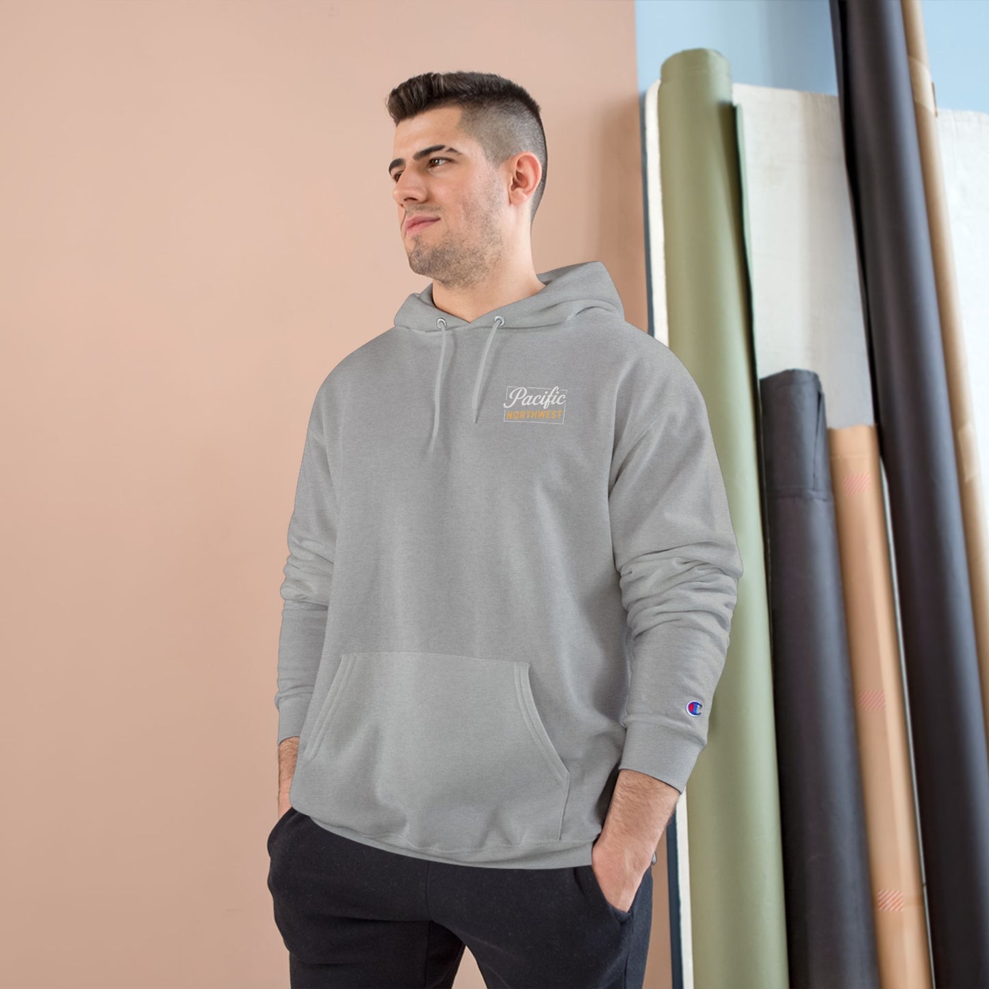 Pacific Northwest Champion Hoodie, Cozy Sweatshirt for Nature Lovers, Outdoor Adventure Gear, Casual Wear, Gift for Him/Her