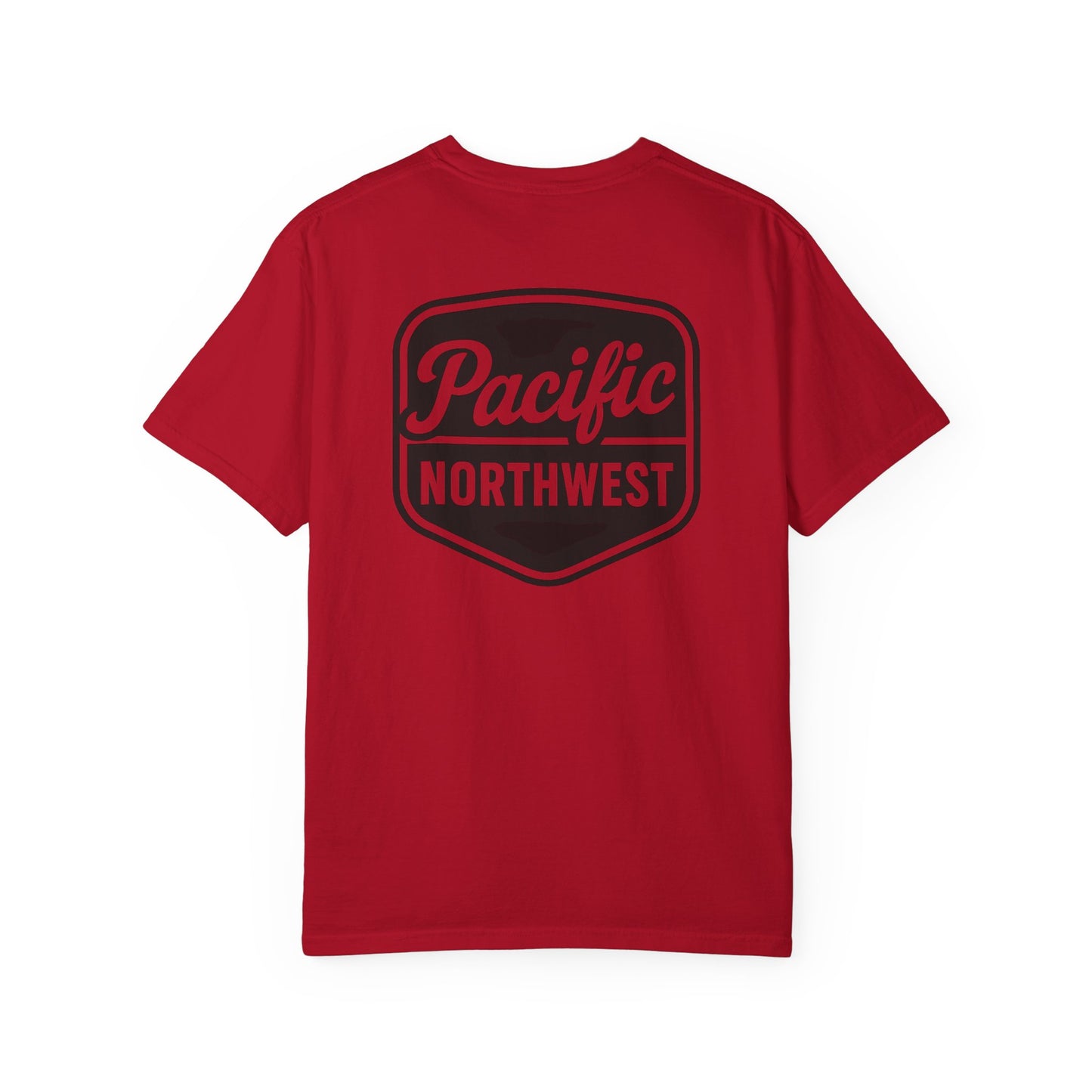 Unisex Garment-Dyed T-shirt with Pacific Northwest Design, Casual Wear, Outdoor Adventure Tee, Summer Vacation Top, Gift for Nature Lovers